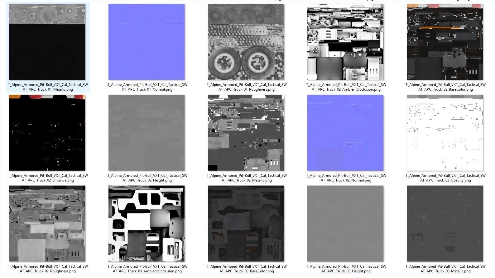 Alpine Armored Pit-Bull VXT Cal Tactical SWAT APC Truck 3D model_10