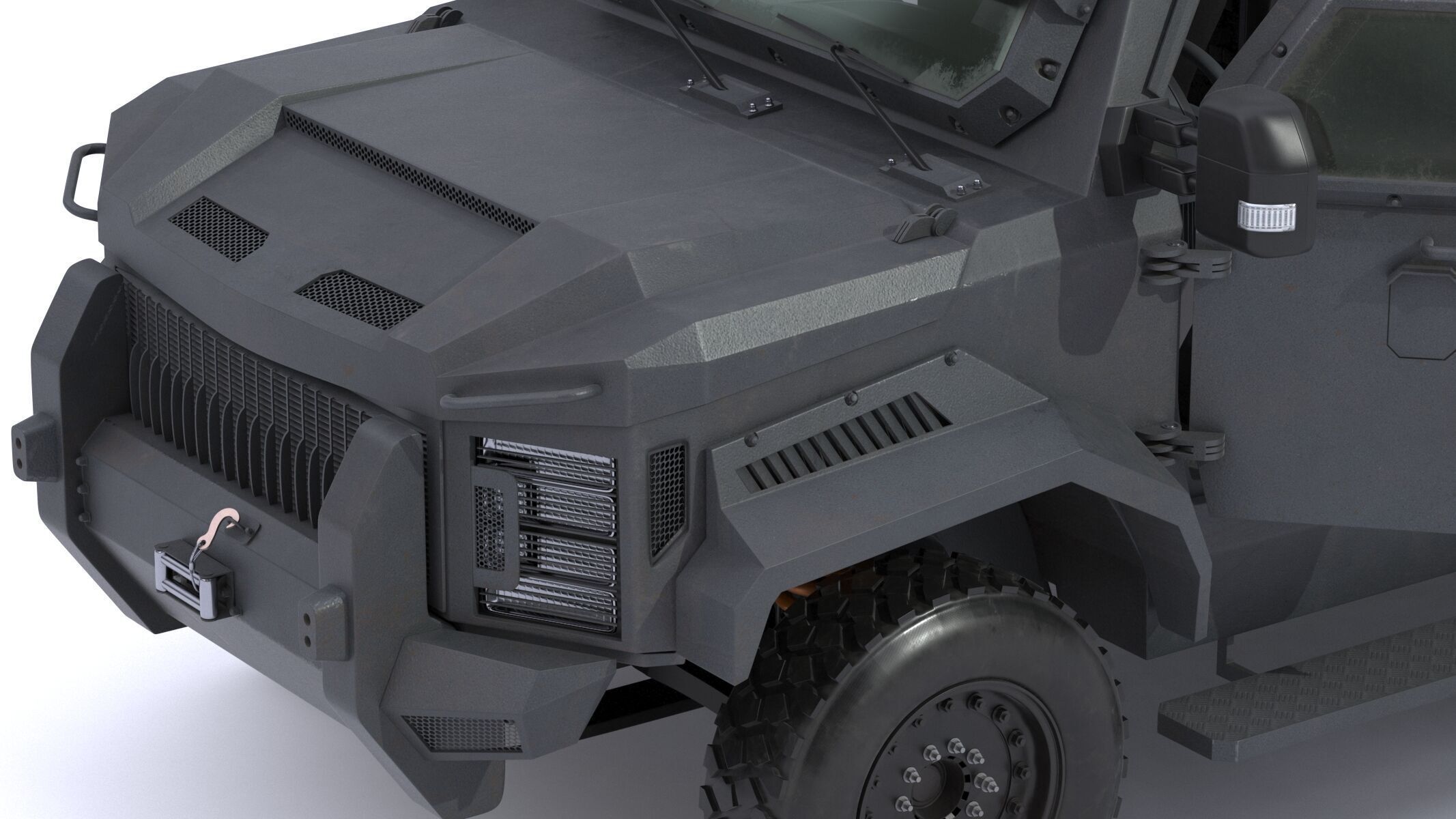 Alpine Armored Pit-Bull VXT Cal Tactical SWAT APC Truck 3D model_8