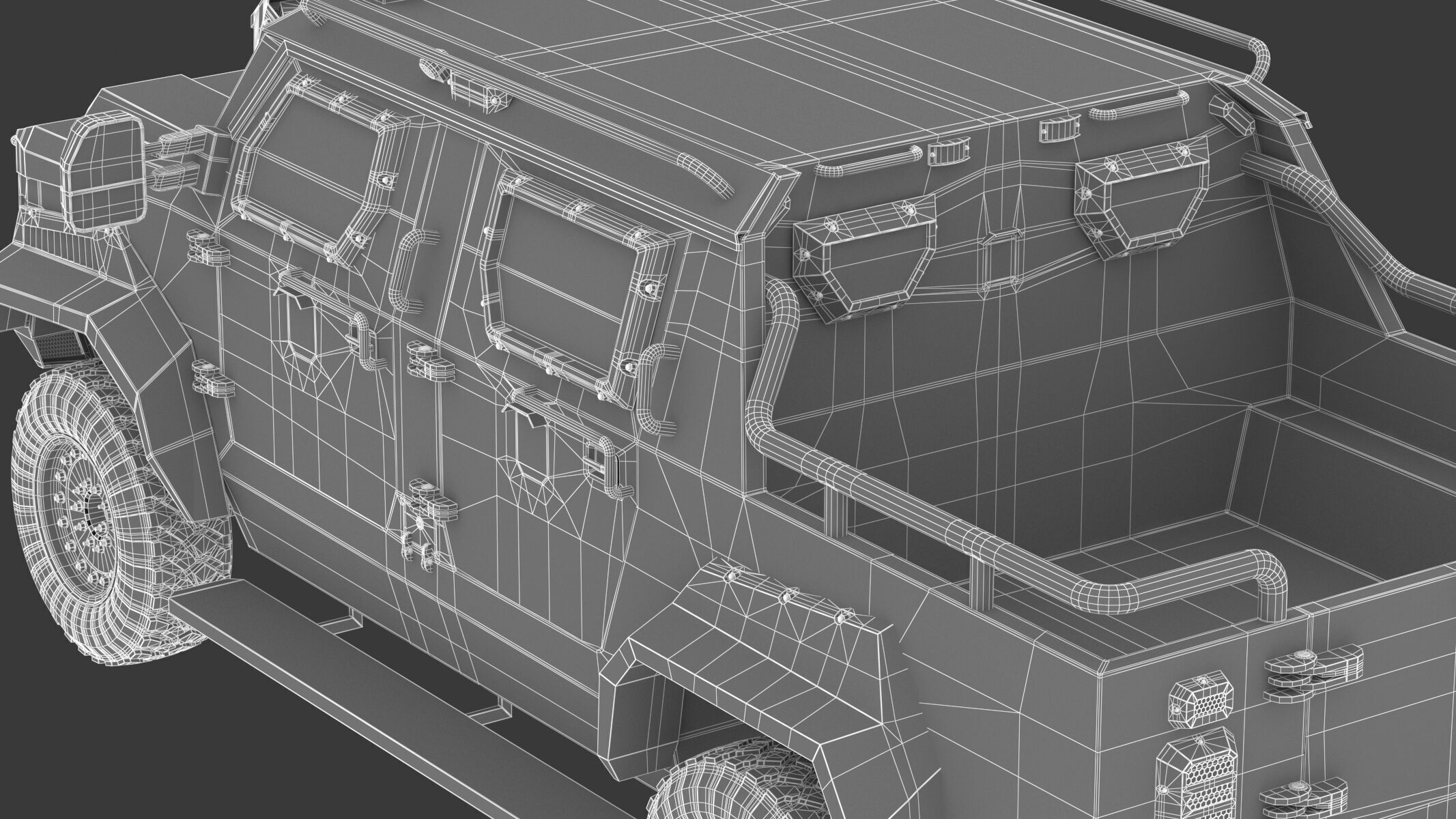 Alpine Armored Pit-Bull VXT Cal Tactical SWAT APC Truck 3D model_25