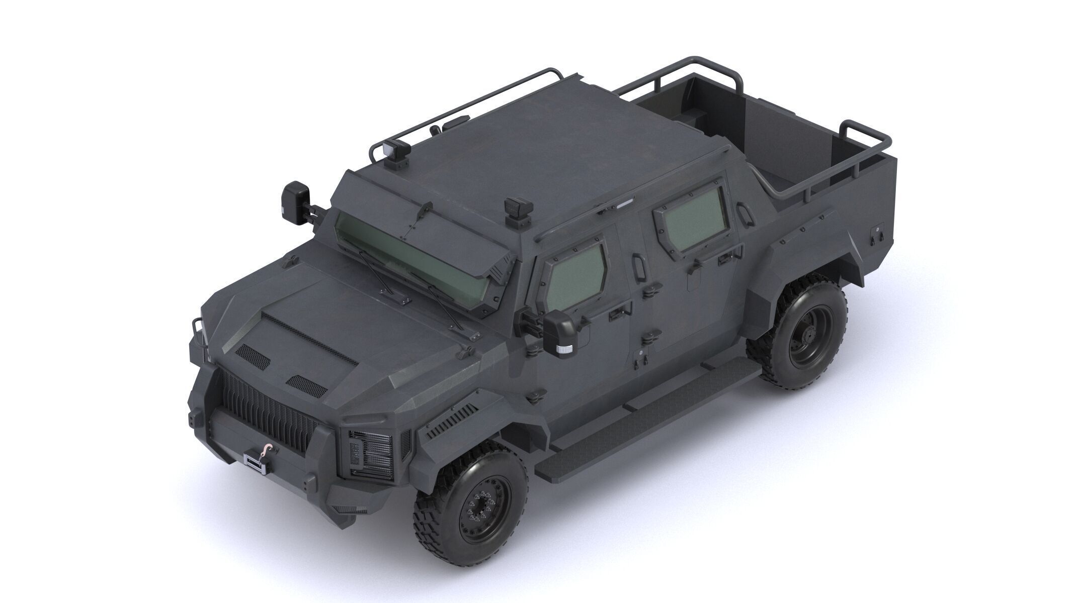 Alpine Armored Pit-Bull VXT Cal Tactical SWAT APC Truck 3D model_26
