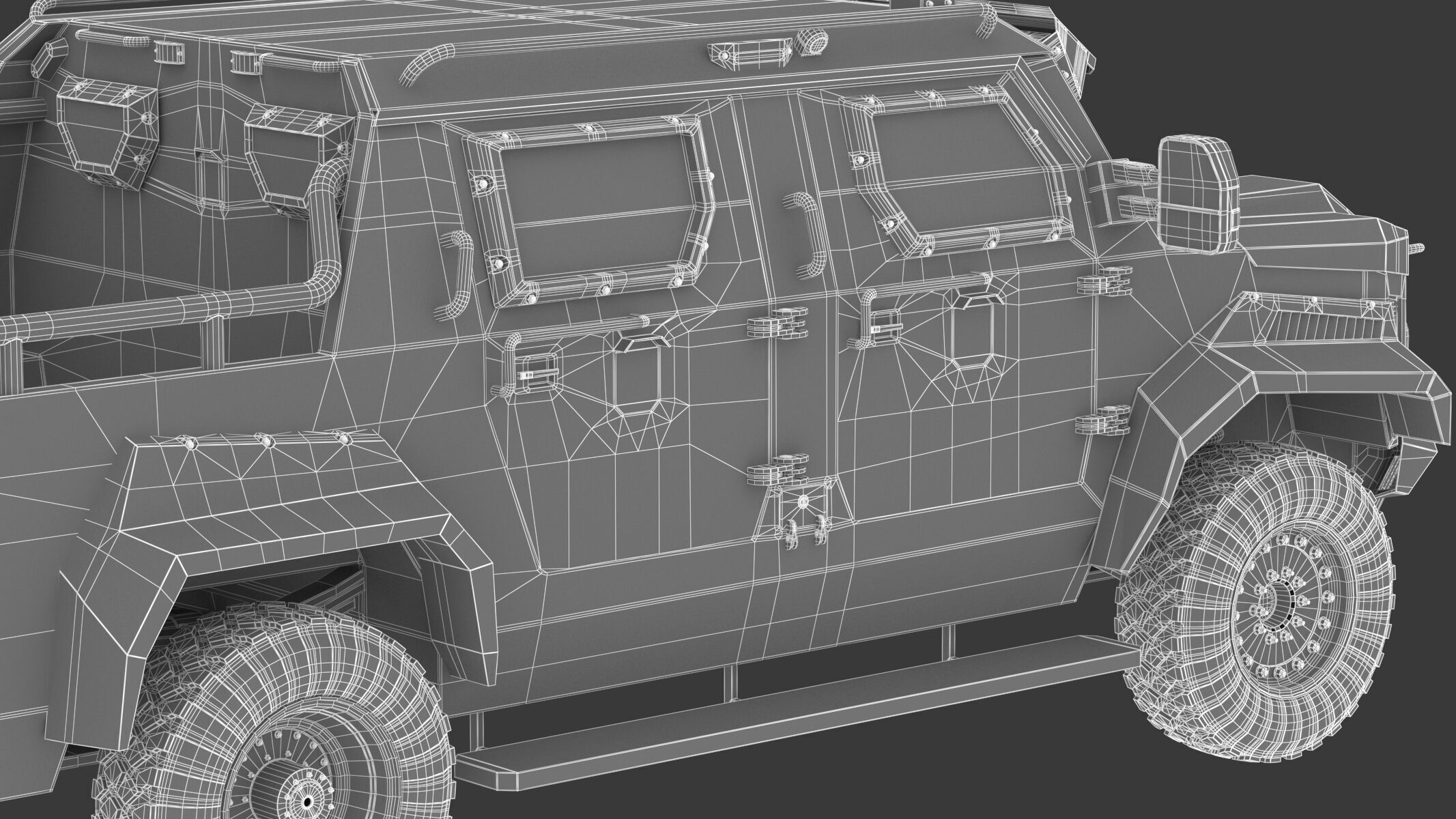 Alpine Armored Pit-Bull VXT Cal Tactical SWAT APC Truck 3D model_24