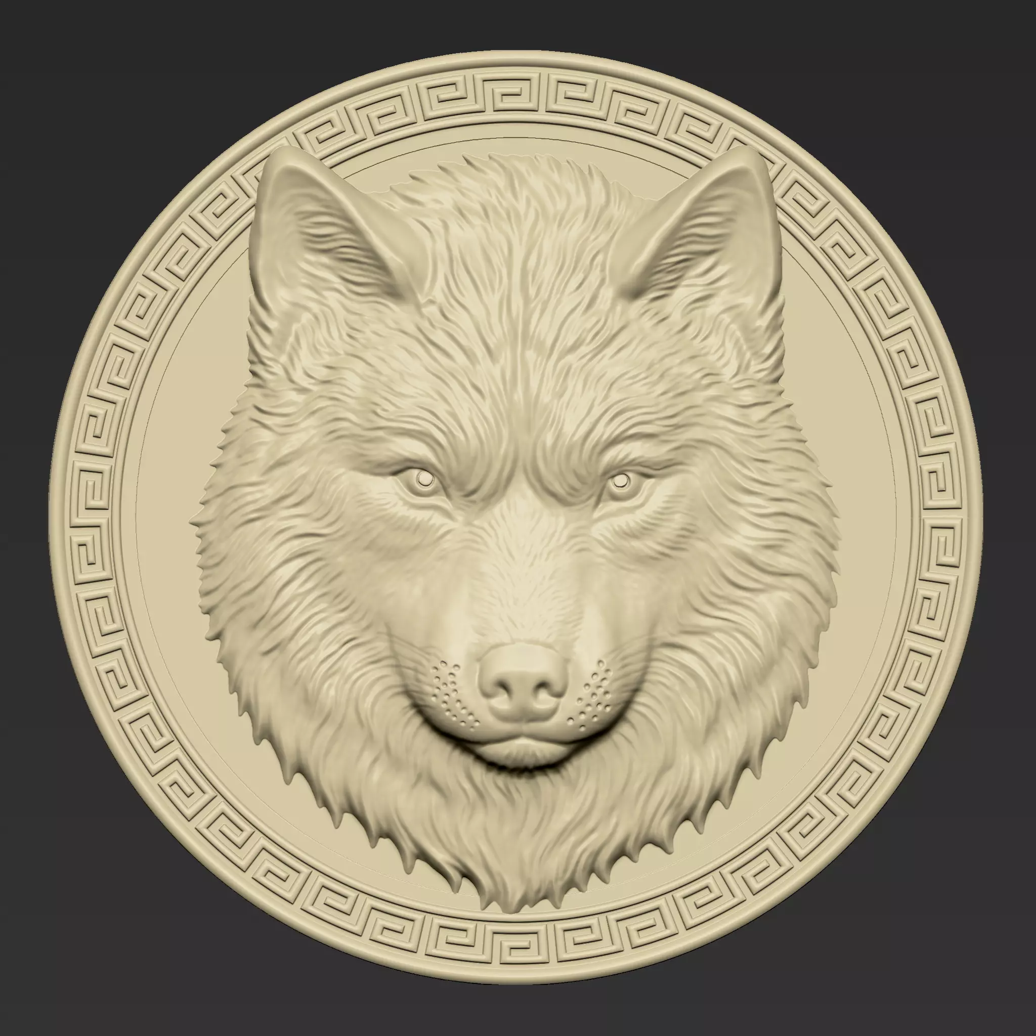 Wolf Head A22 3D print model