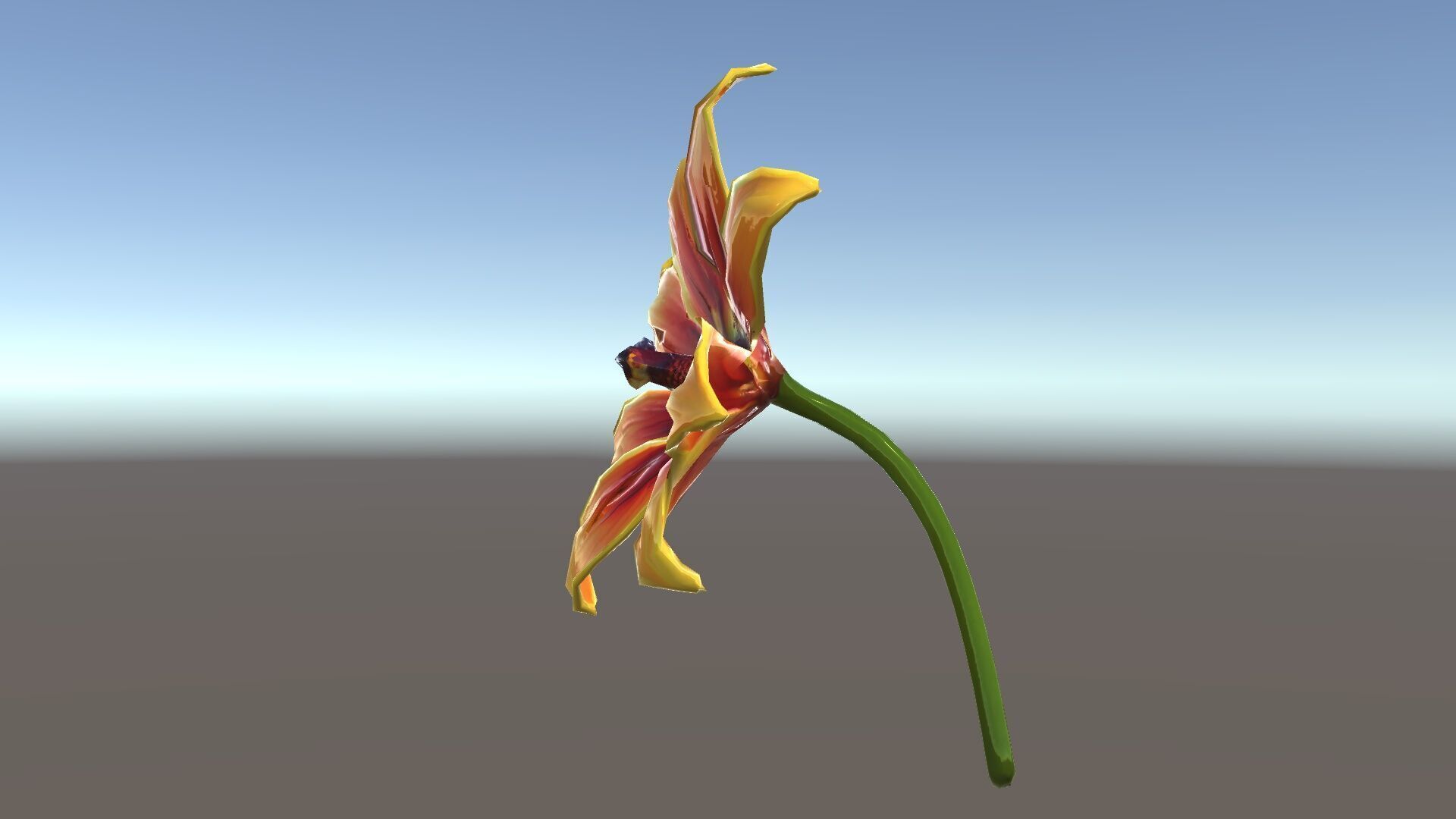Vibrant Orange Flower Model Pack for D Rendering Low-poly 3D model_23