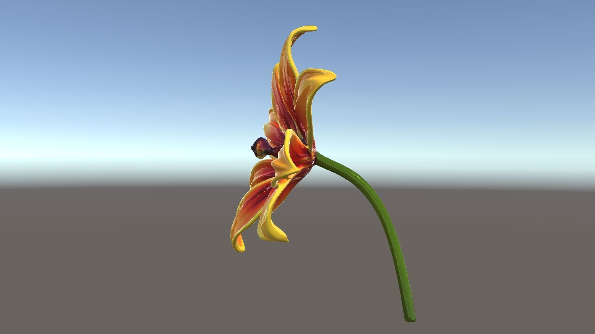 Vibrant Orange Flower Model Pack for D Rendering Low-poly 3D model_11