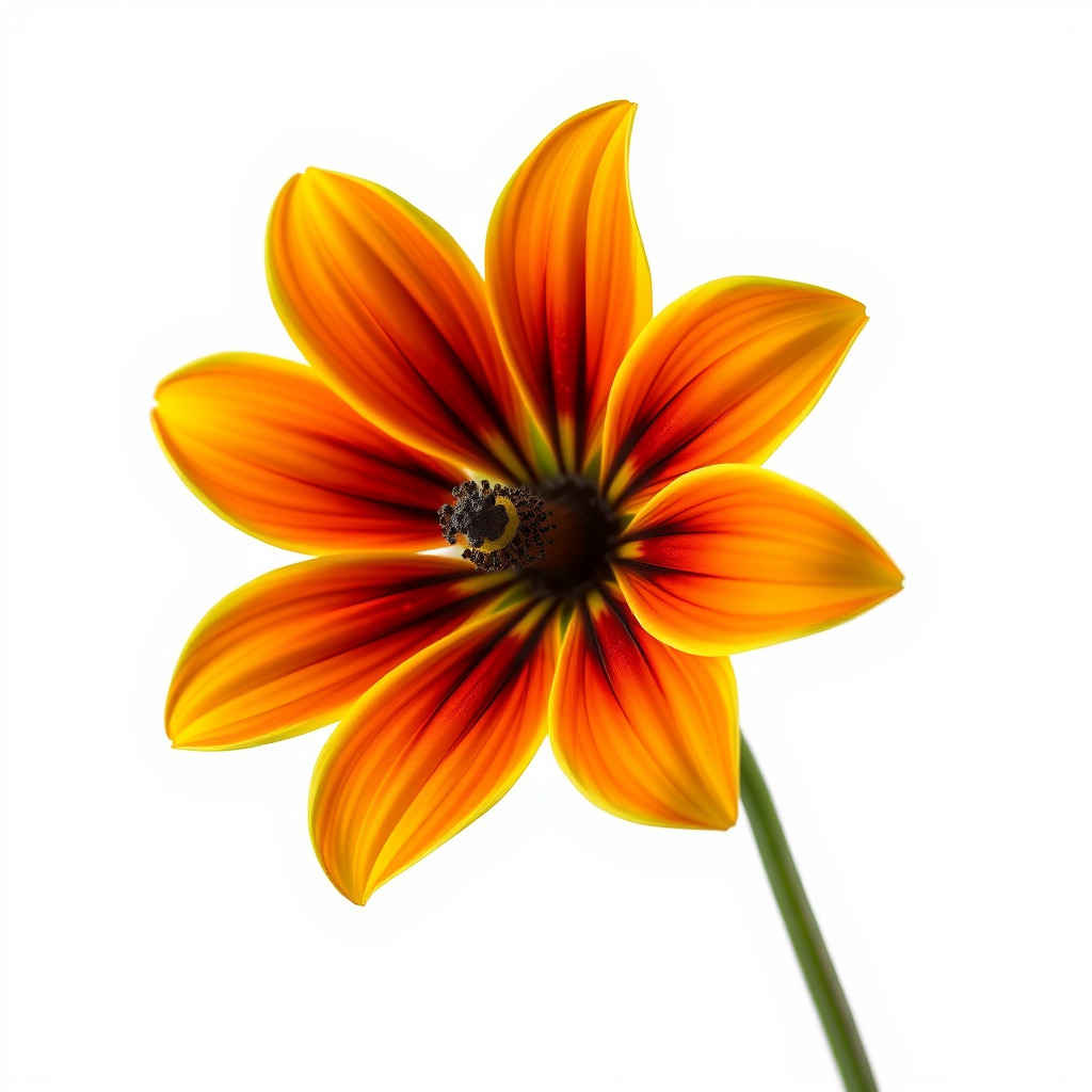 Vibrant Orange Flower Model Pack for D Rendering Low-poly 3D model_4