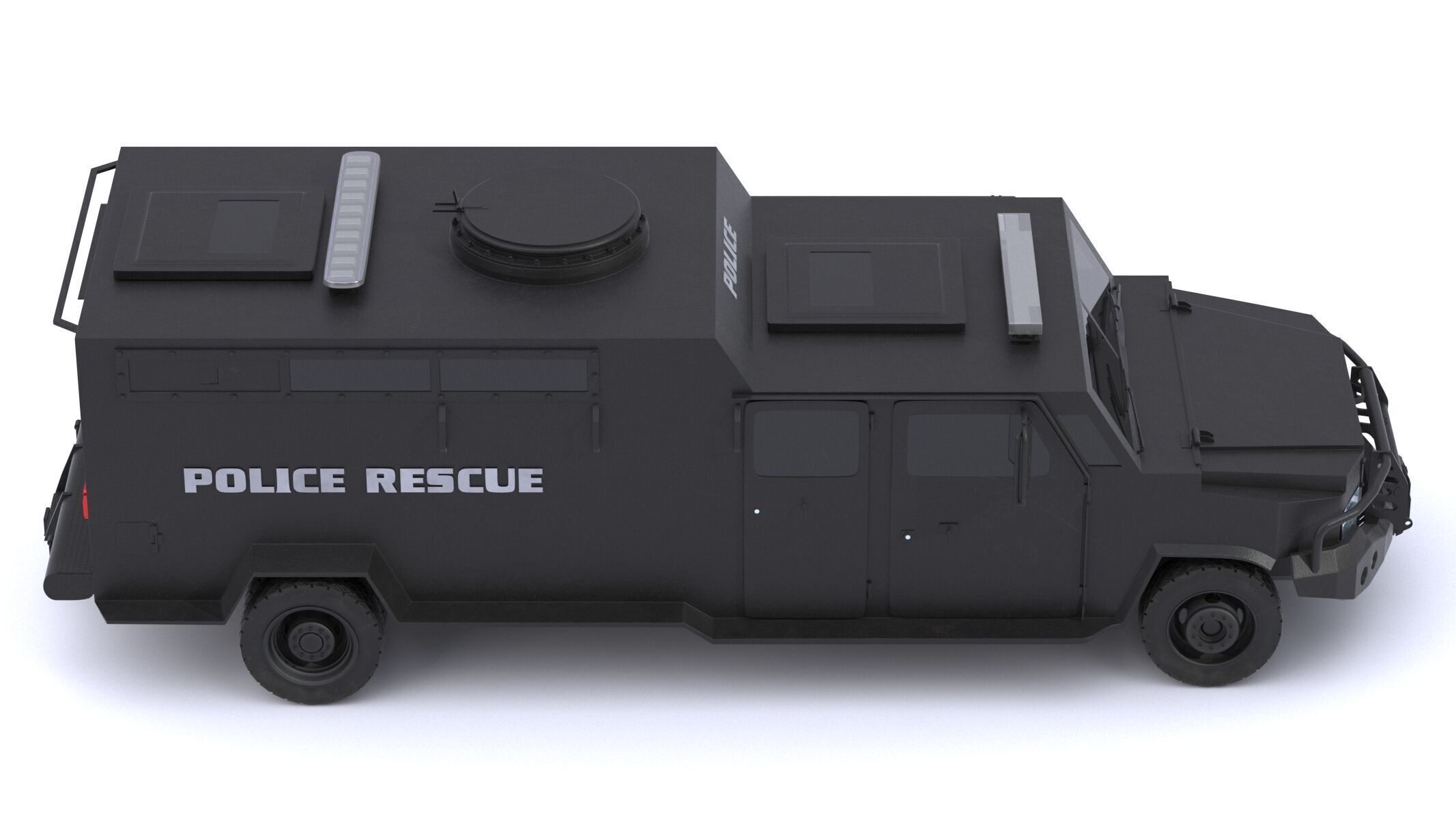 Alpine CUDA Armored Boxer Tactical SWAT Military Response Truck 3D model_12
