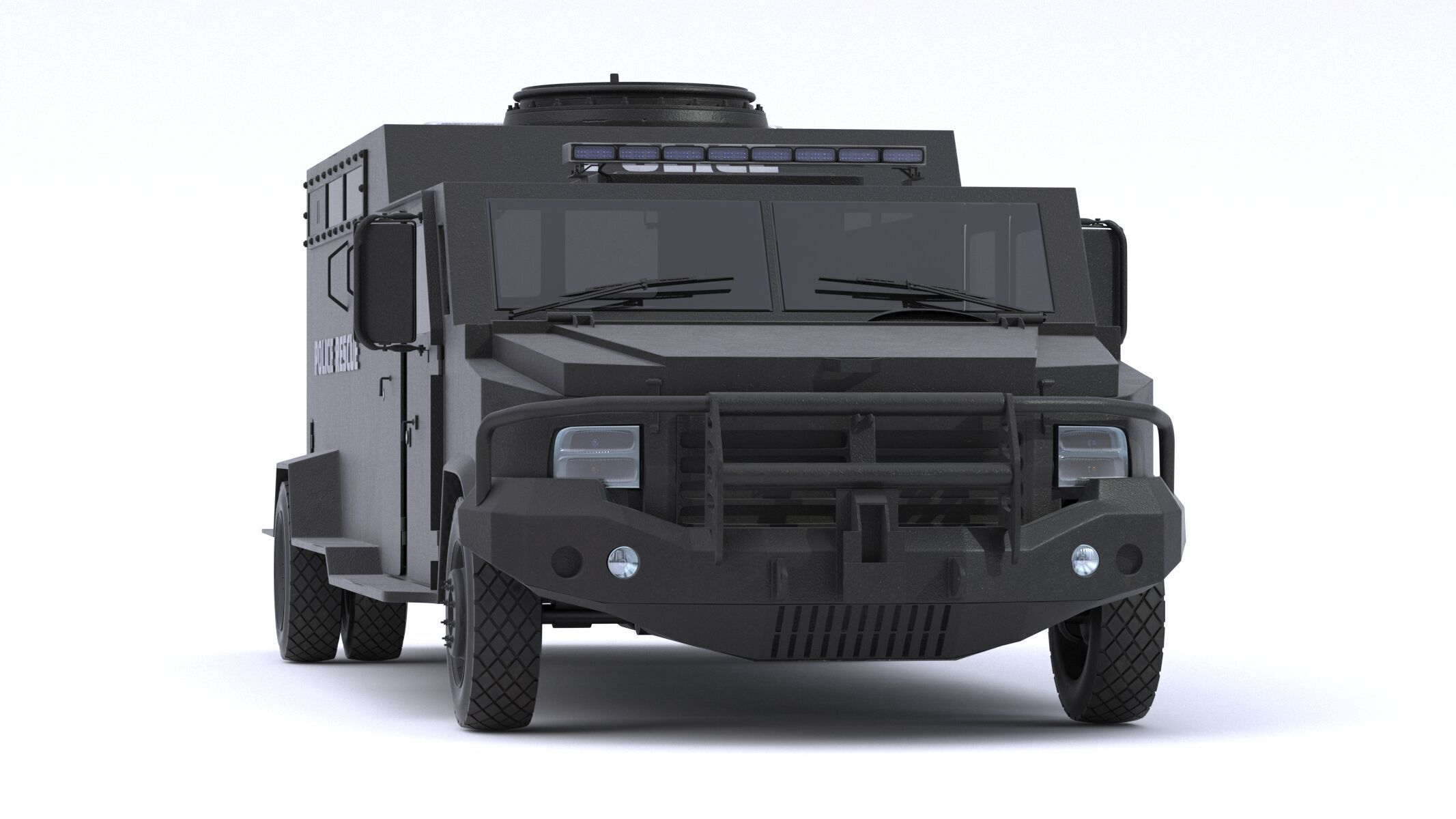 Alpine CUDA Armored Boxer Tactical SWAT Military Response Truck 3D model_6