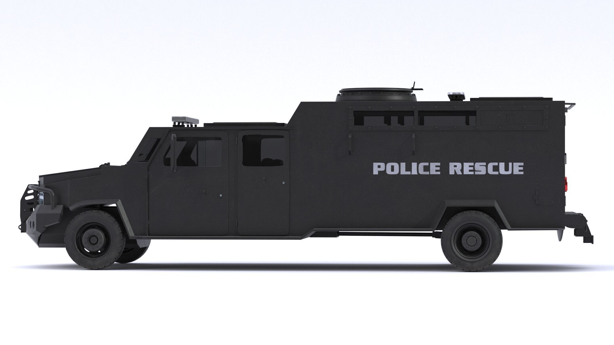 Alpine CUDA Armored Boxer Tactical SWAT Military Response Truck 3D model_4