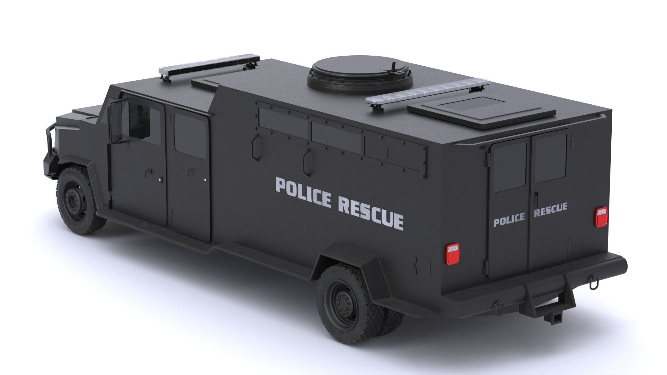 Alpine CUDA Armored Boxer Tactical SWAT Military Response Truck 3D model_5