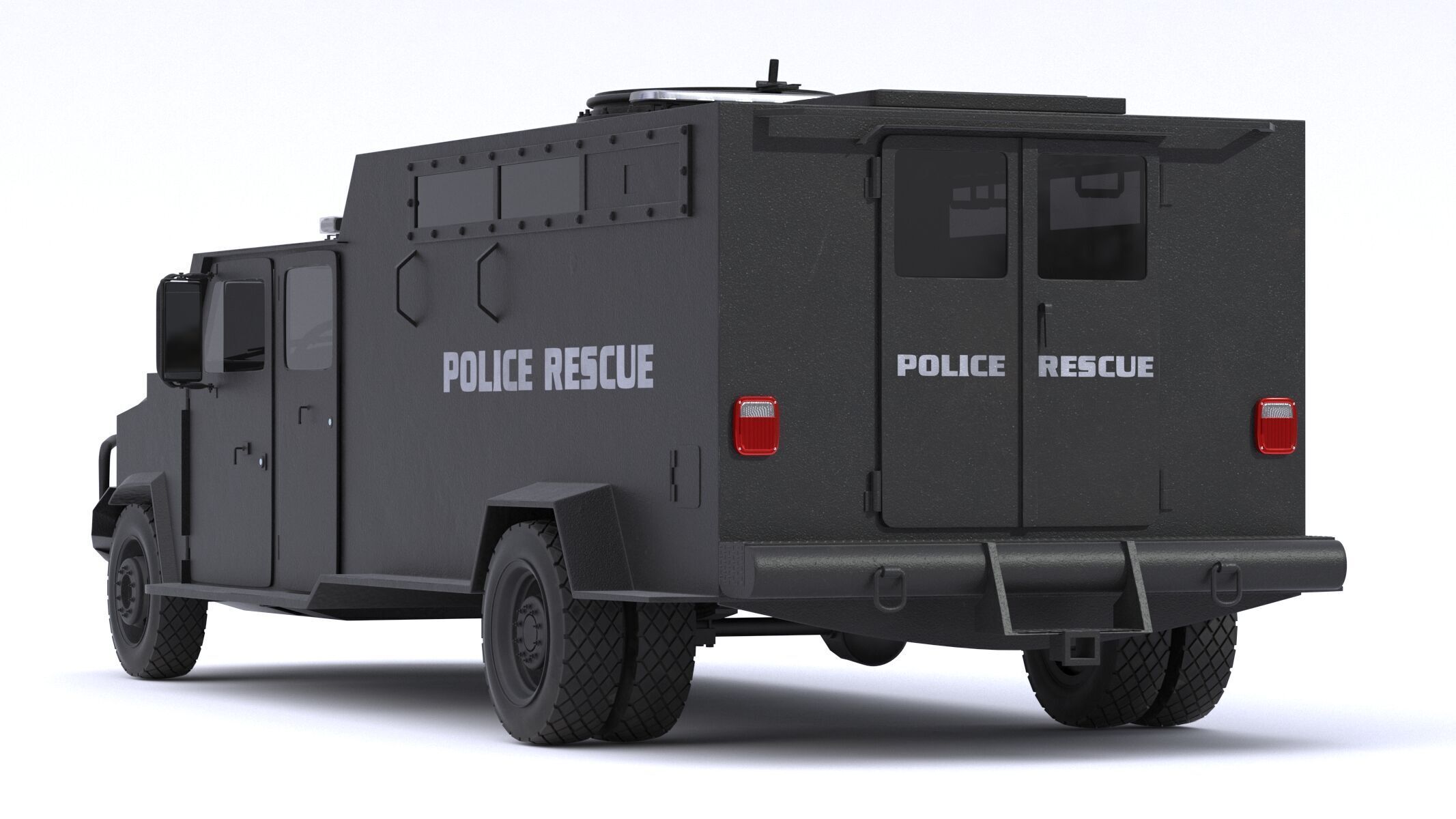 Alpine CUDA Armored Boxer Tactical SWAT Military Response Truck 3D model_3