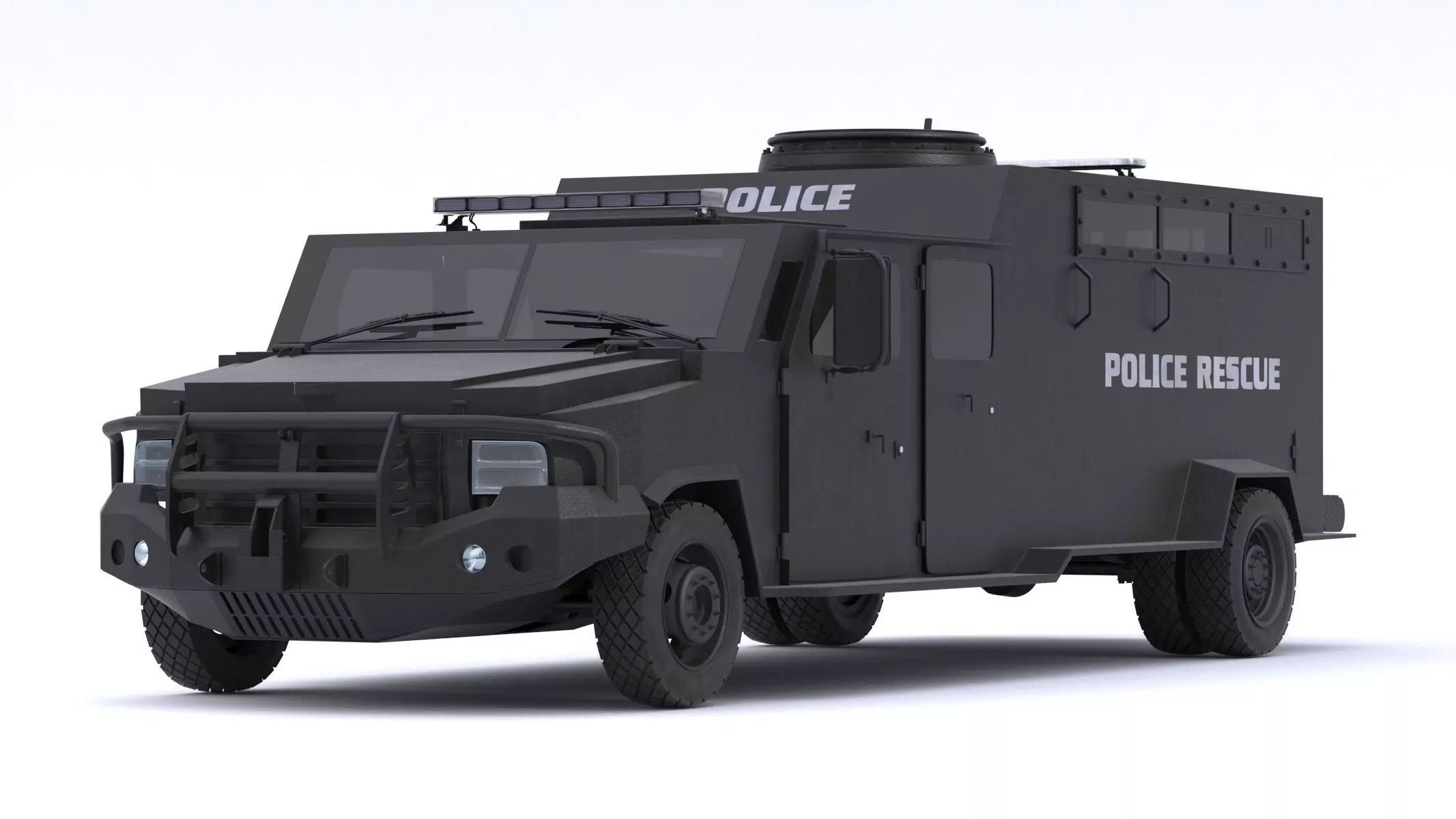 Alpine CUDA Armored Boxer Tactical SWAT Military Response Truck 3D model_0