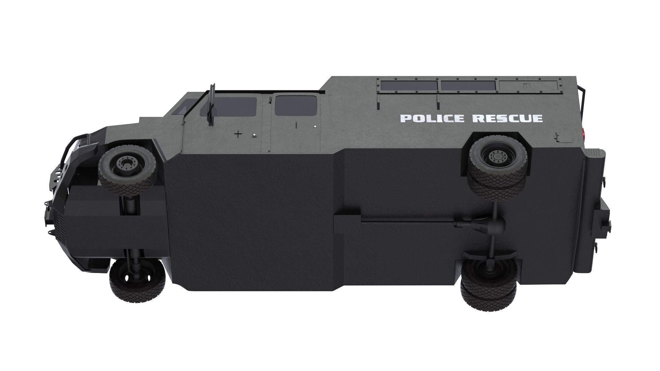 Alpine CUDA Armored Boxer Tactical SWAT Military Response Truck 3D model_14