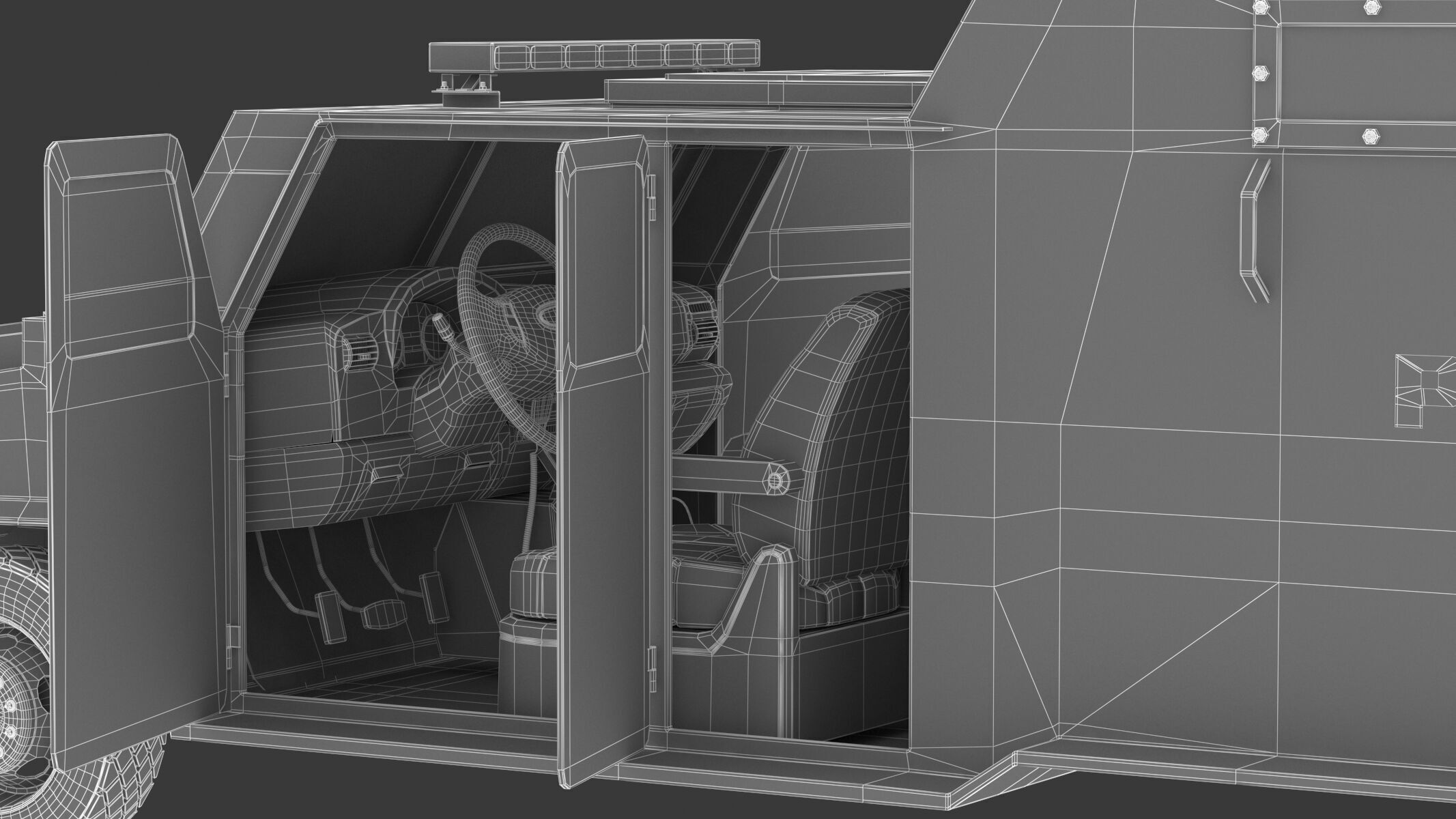 Alpine CUDA Armored Boxer Tactical SWAT Military Response Truck 3D model_20