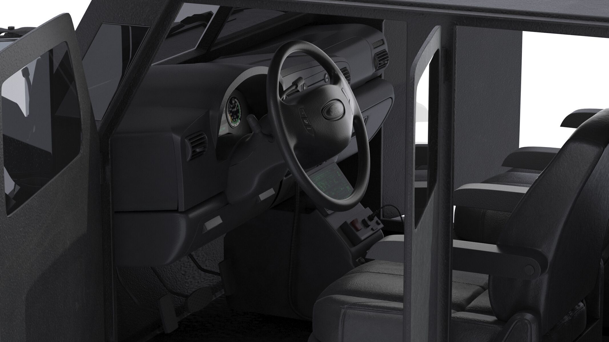 Alpine CUDA Armored Boxer Tactical SWAT Military Response Truck 3D model_15