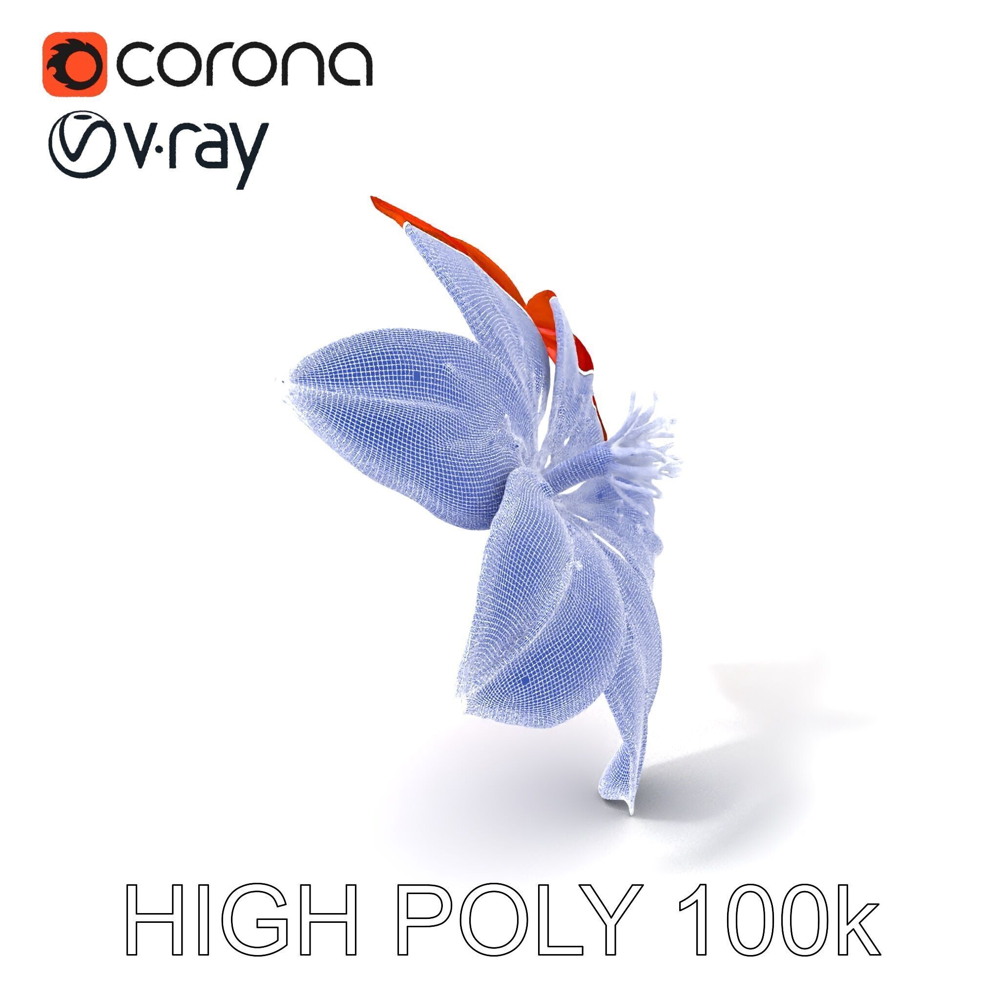 Realistic Orange Lily Flower D Model Pack Low-poly 3D model_3