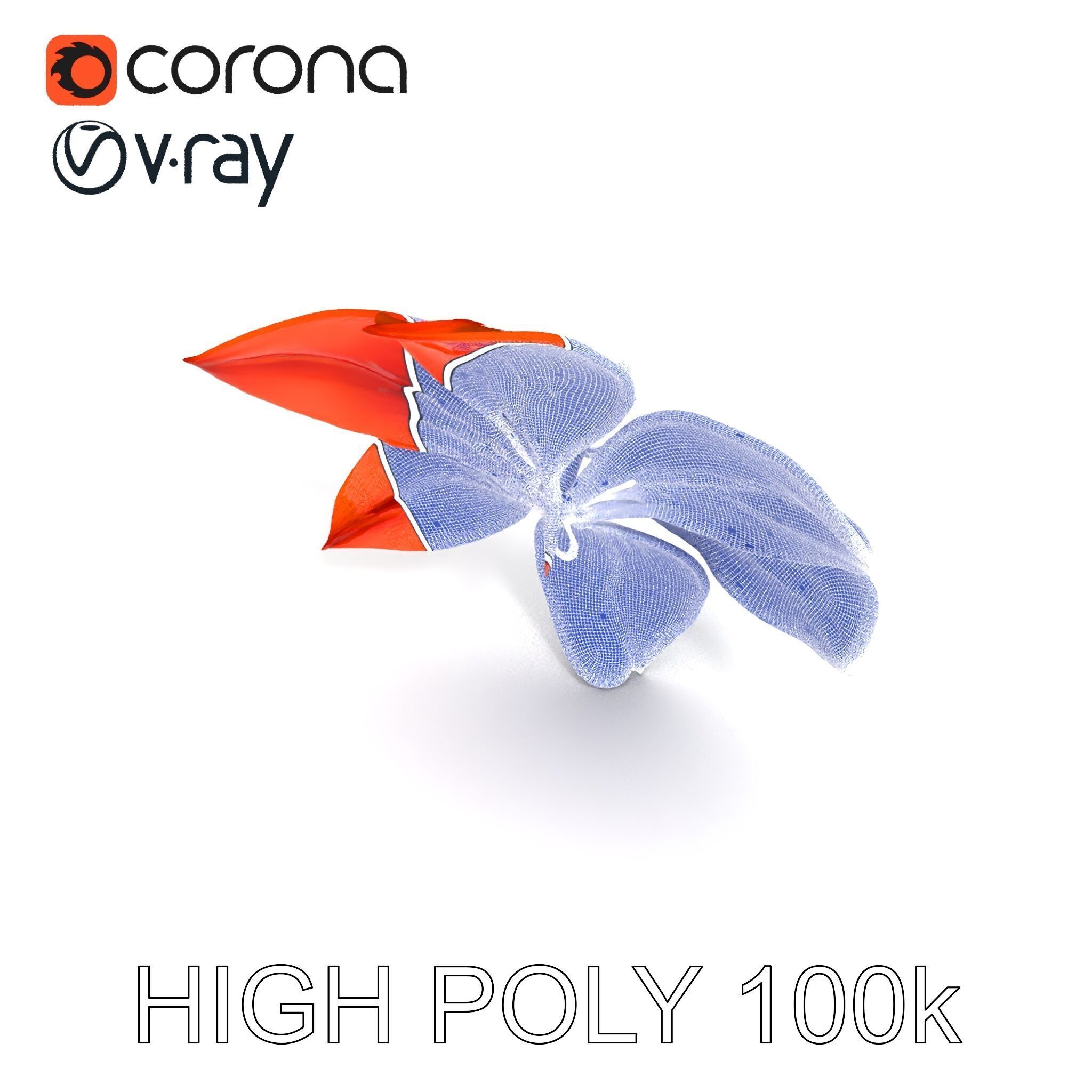 Realistic Orange Lily Flower D Model Pack Low-poly 3D model_30