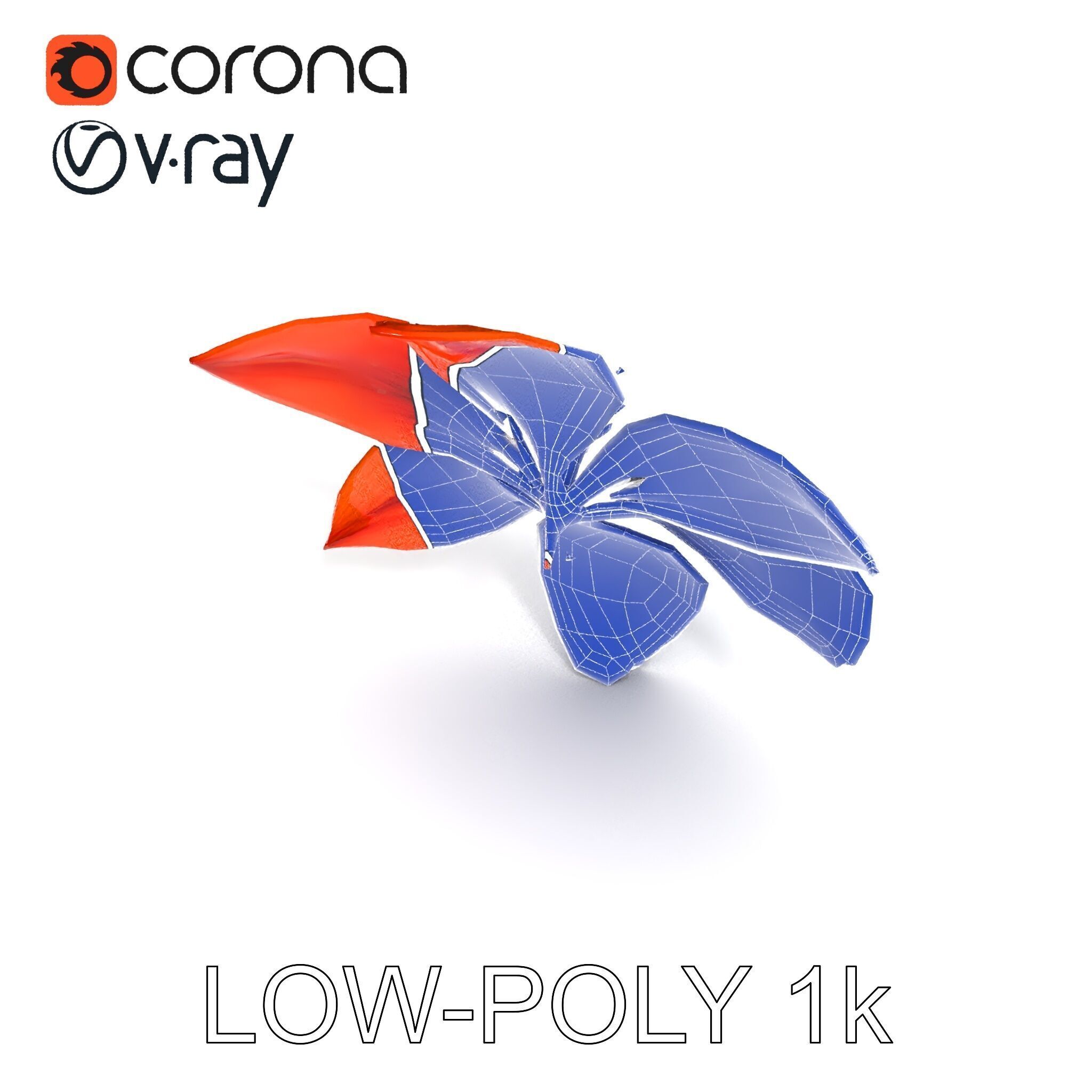 Realistic Orange Lily Flower D Model Pack Low-poly 3D model_21