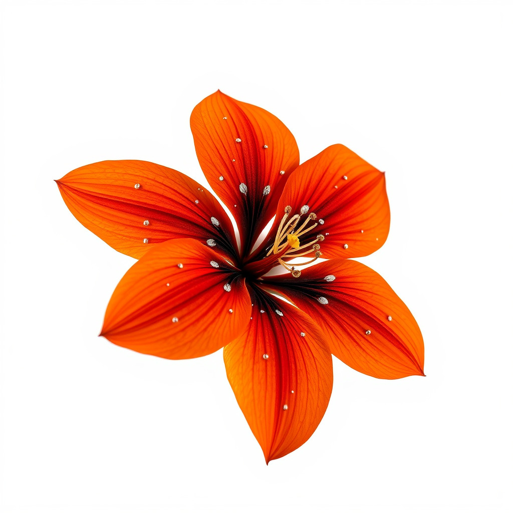 Realistic Orange Lily Flower D Model Pack Low-poly 3D model_4