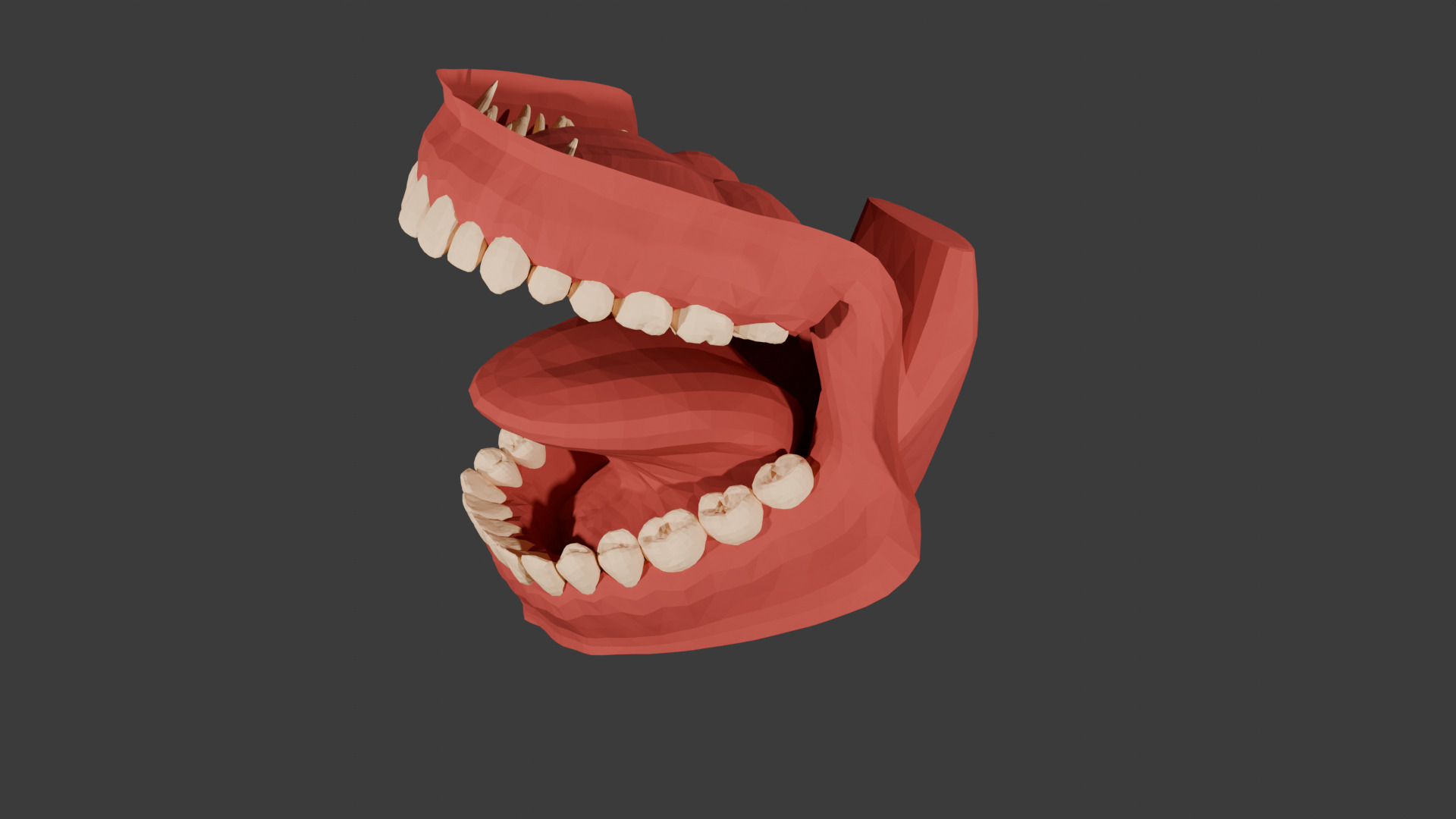 Stylized Mouth Anatomy 3D Print STL 3D print model_3