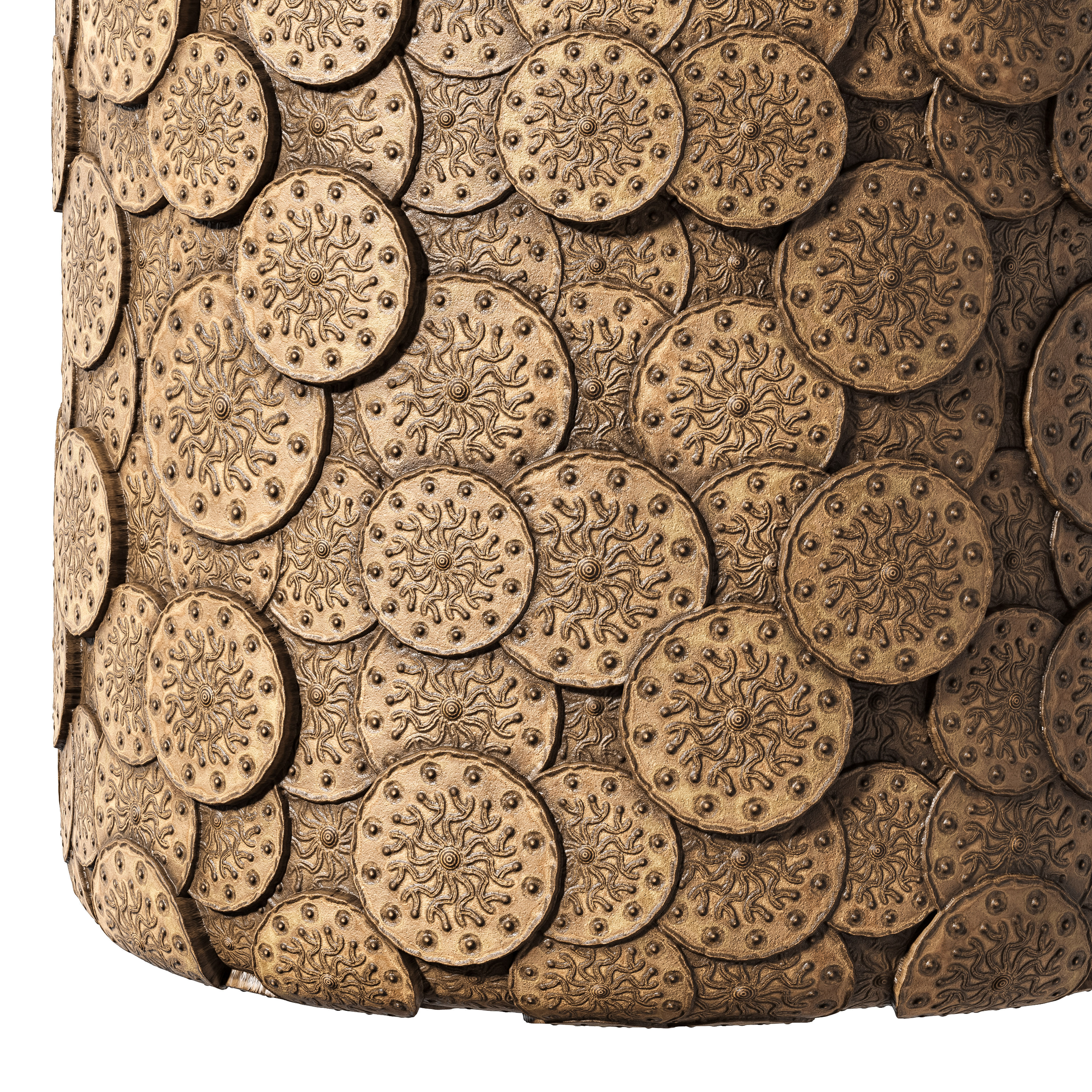 Seamless Decorative Coin Material Texture_4