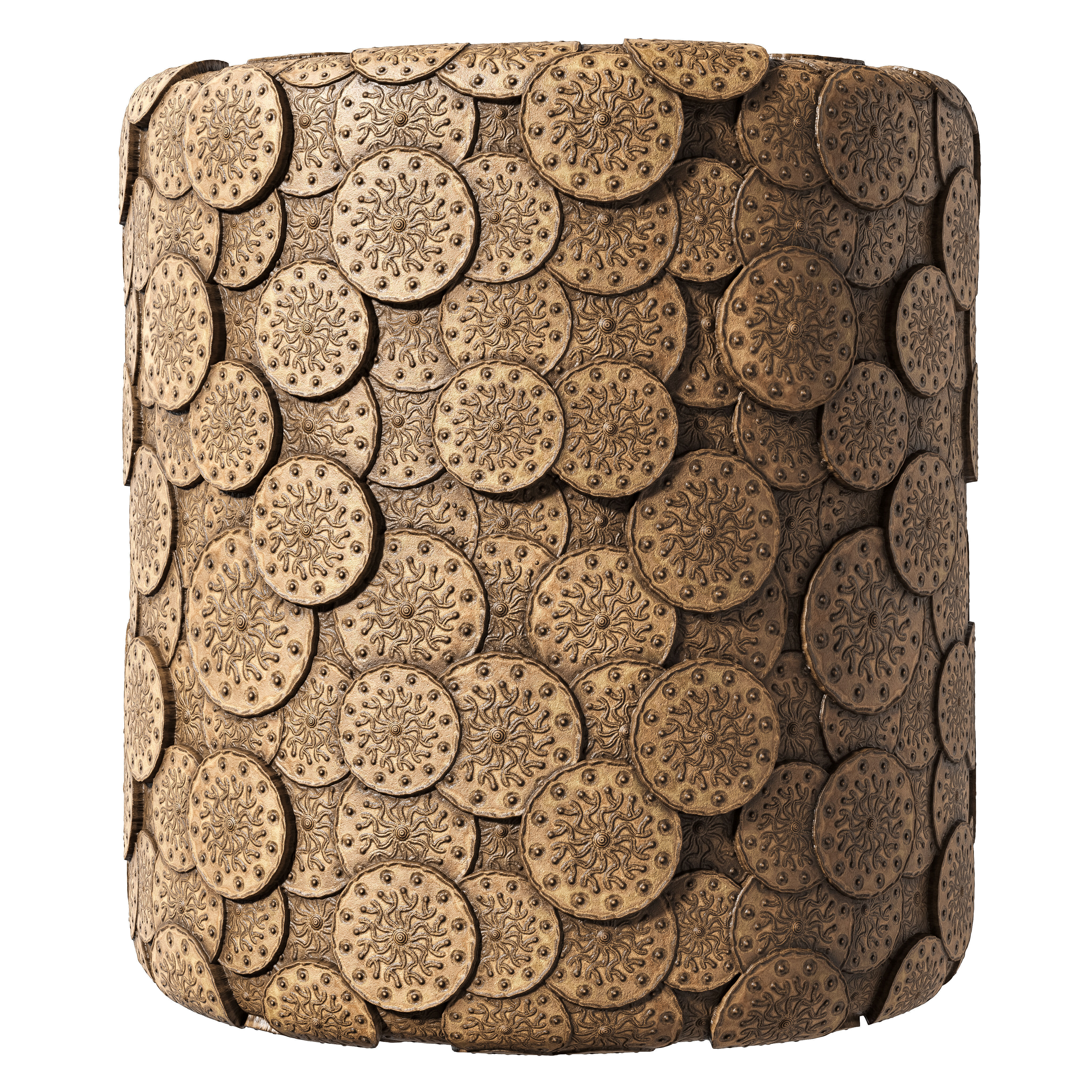 Seamless Decorative Coin Material Texture_1