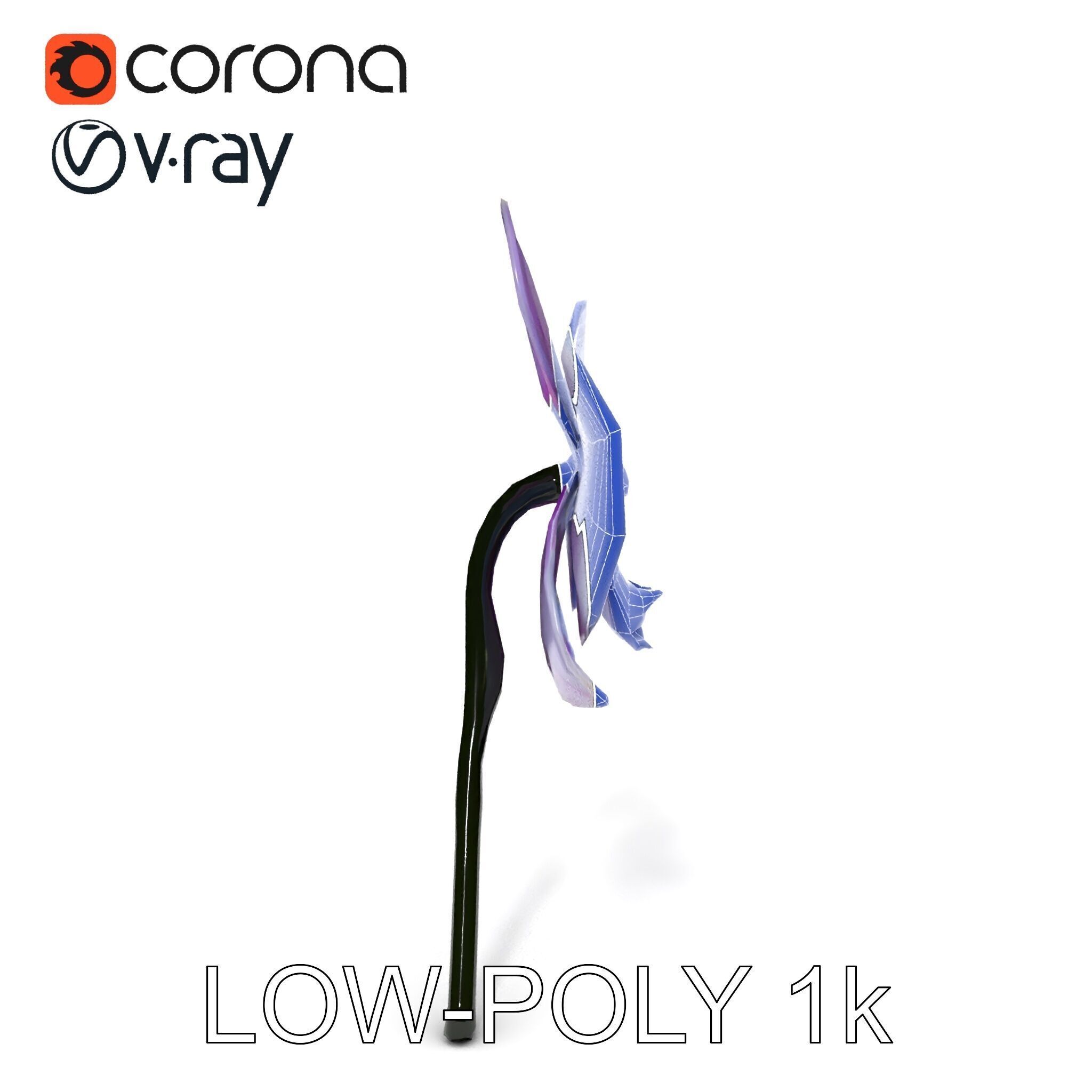 Orchid Flower Model Pack with Detailed Textures Low-poly 3D model_17