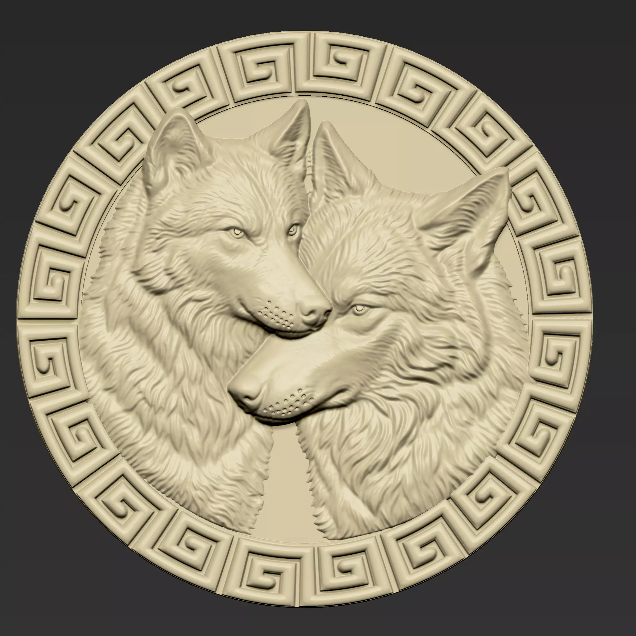 Wolf Couple A24 3D print model