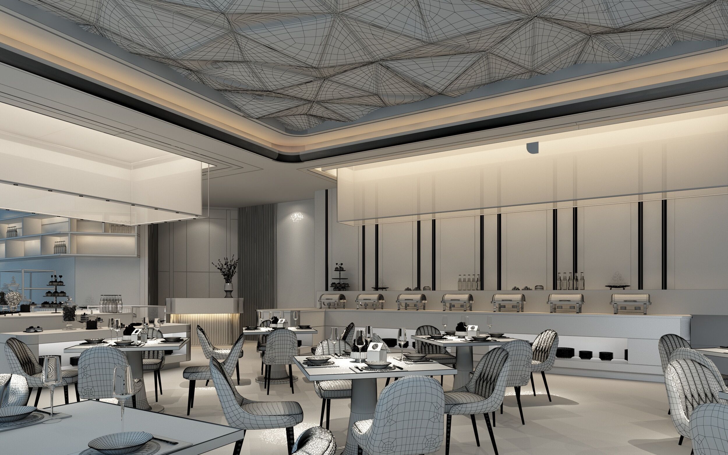 restaurant 3D model_5