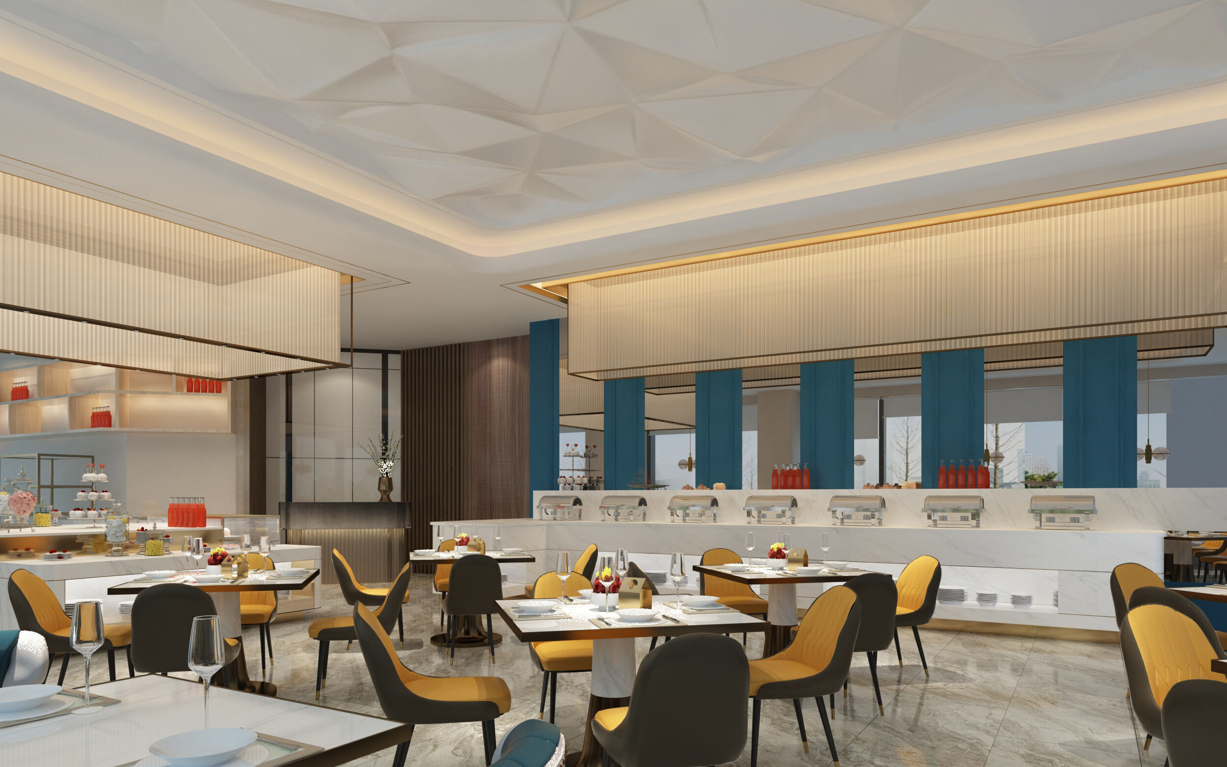 restaurant 3D model_1