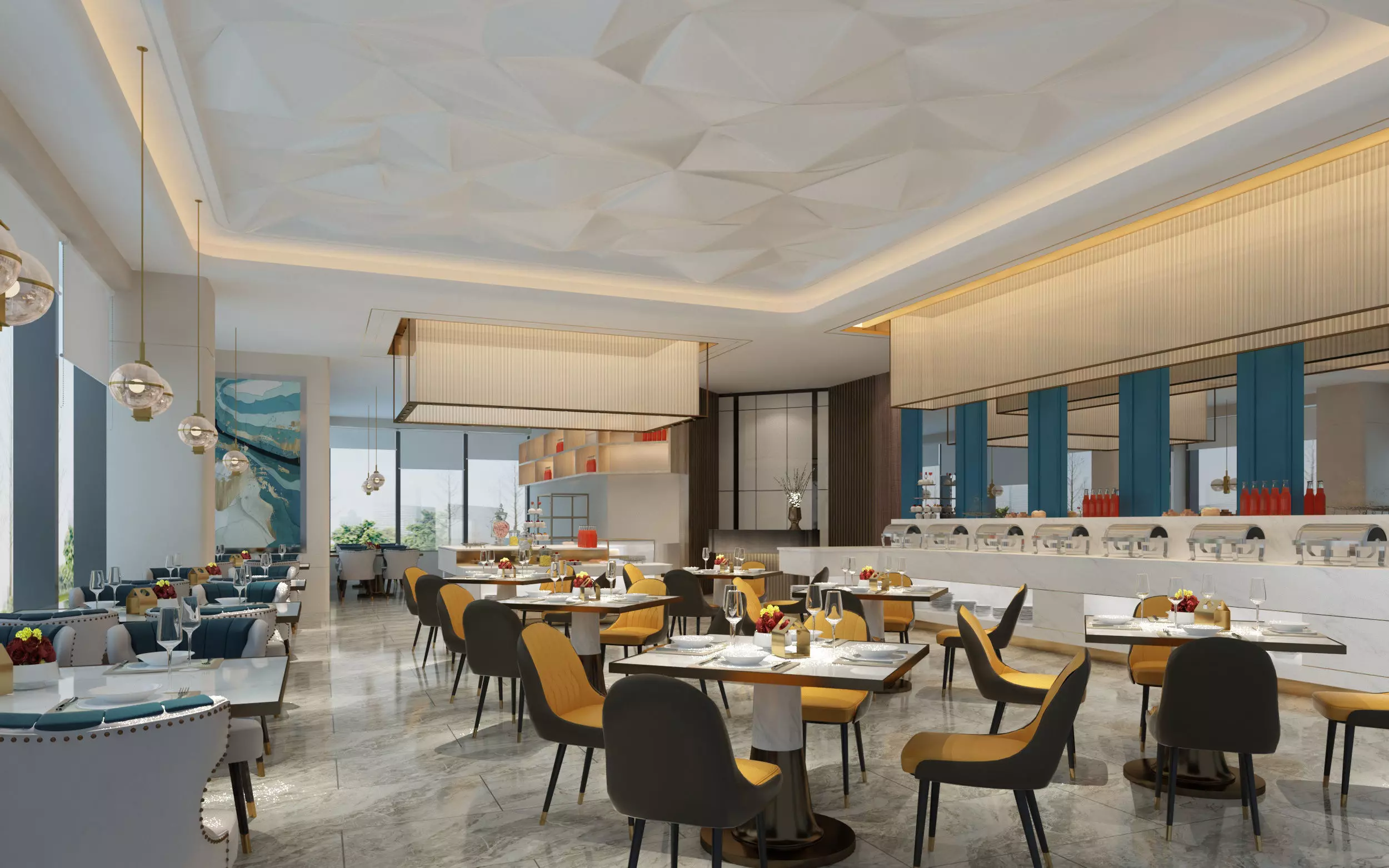 restaurant 3D model_0