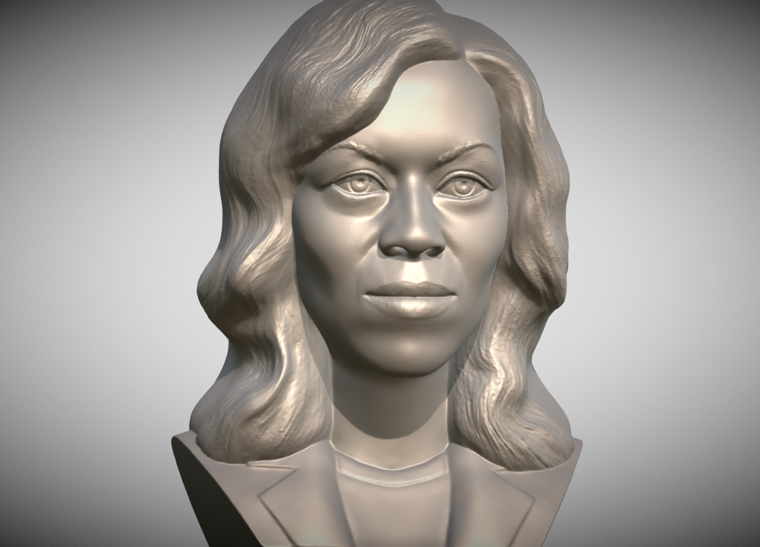 Michelle Obama bust 3D print model_8