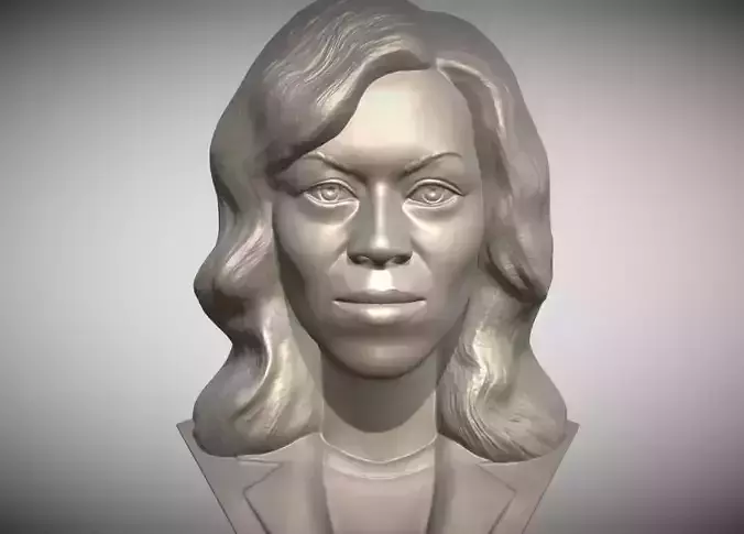 Michelle Obama bust 3D print model