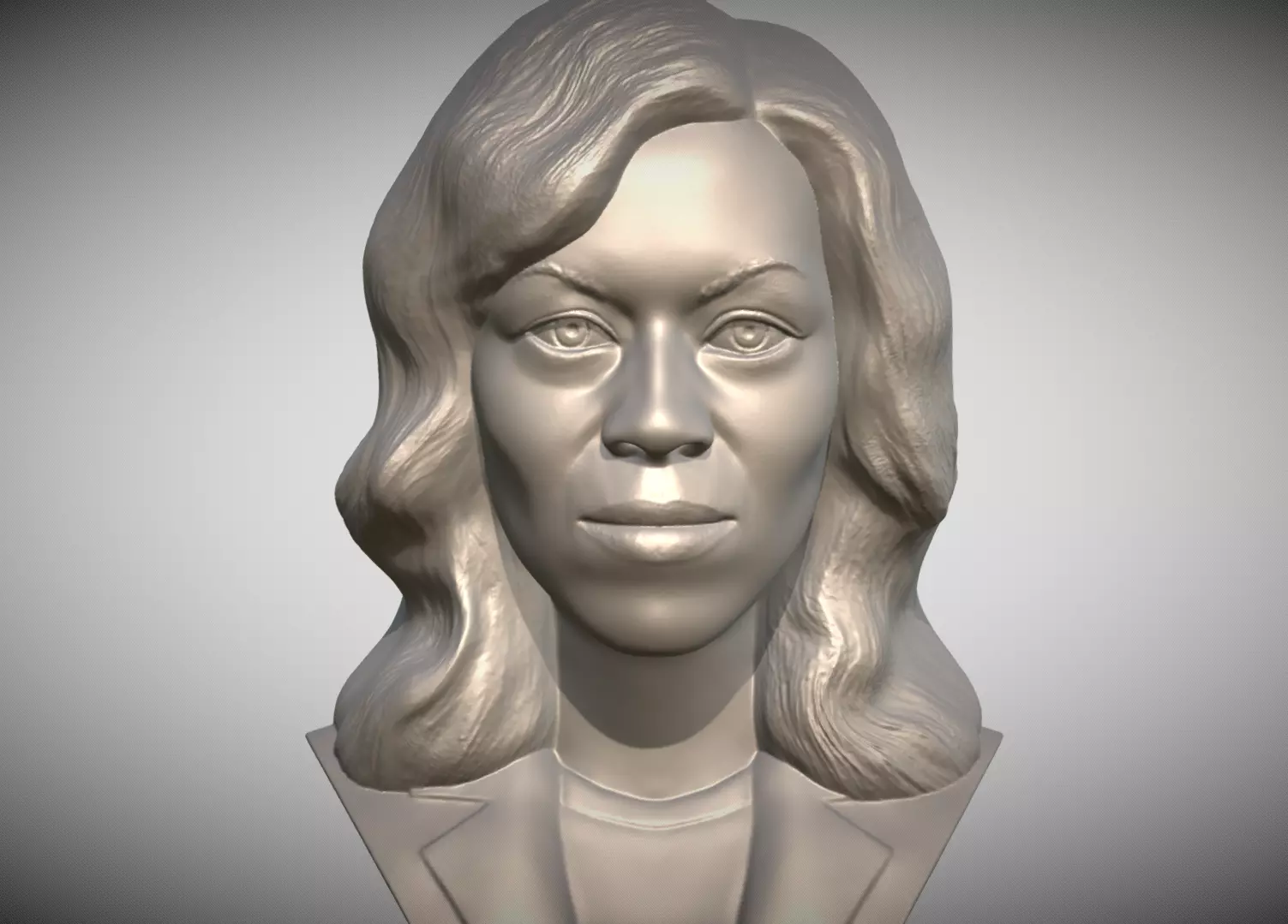 Michelle Obama bust 3D print model_0
