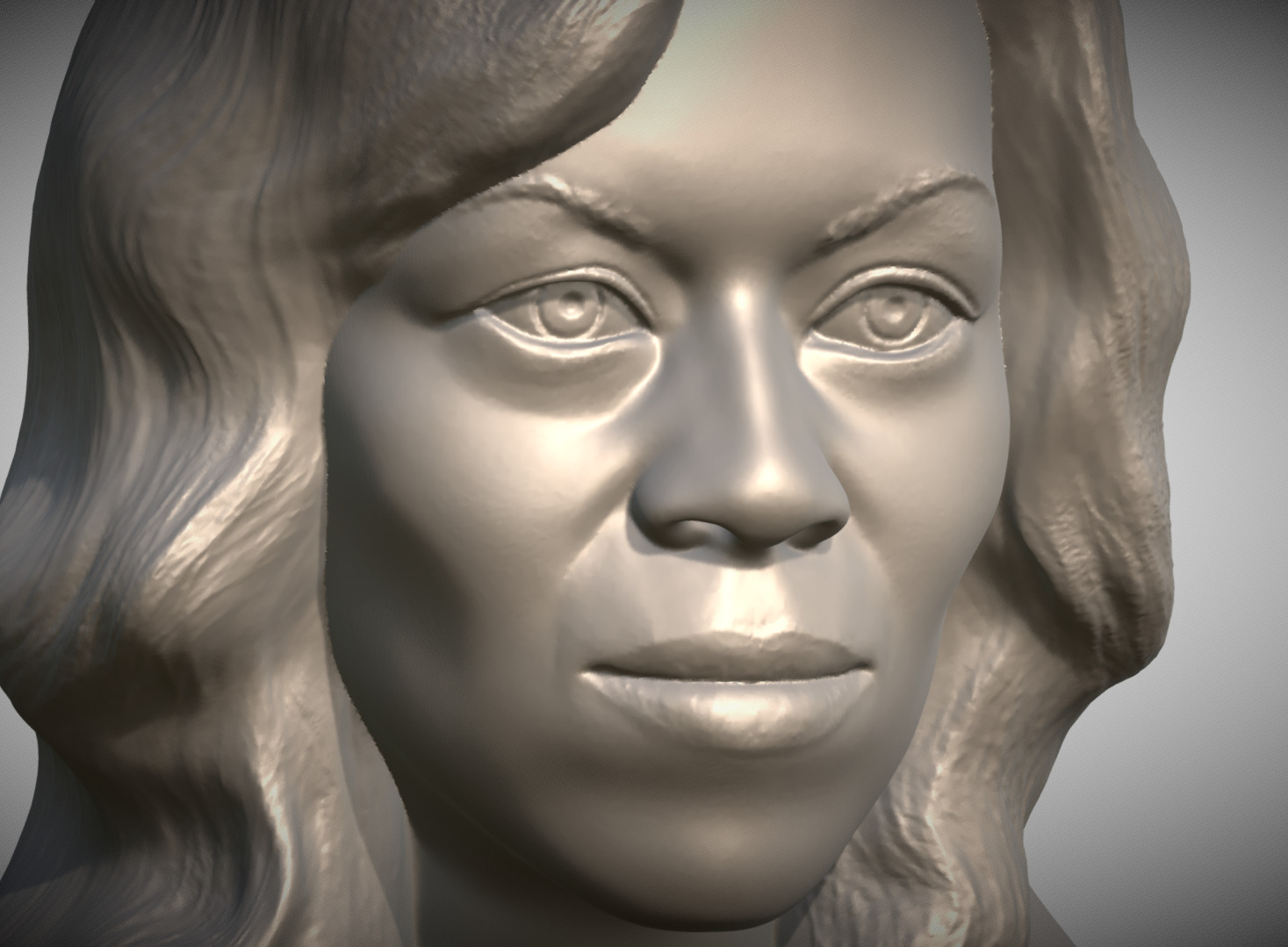 Michelle Obama bust 3D print model_13