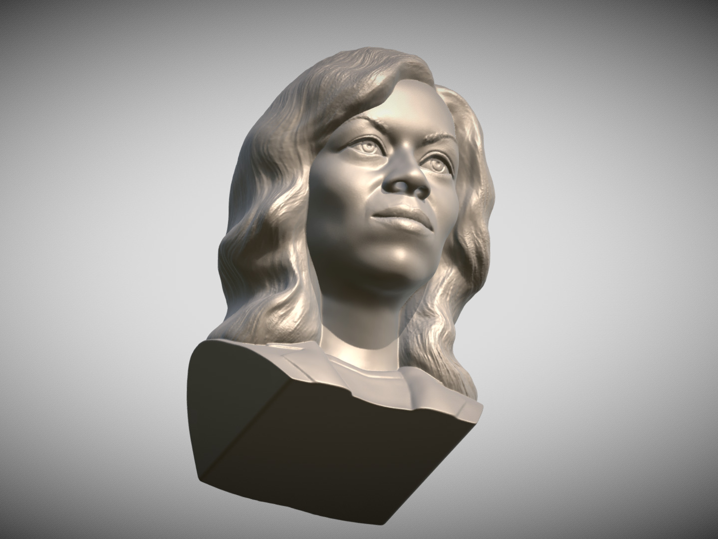 Michelle Obama bust 3D print model_11