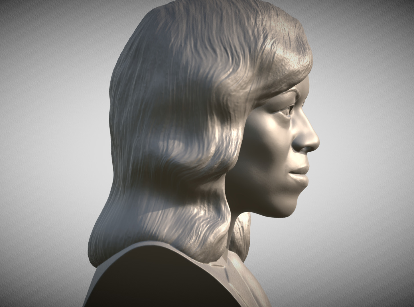 Michelle Obama bust 3D print model_6