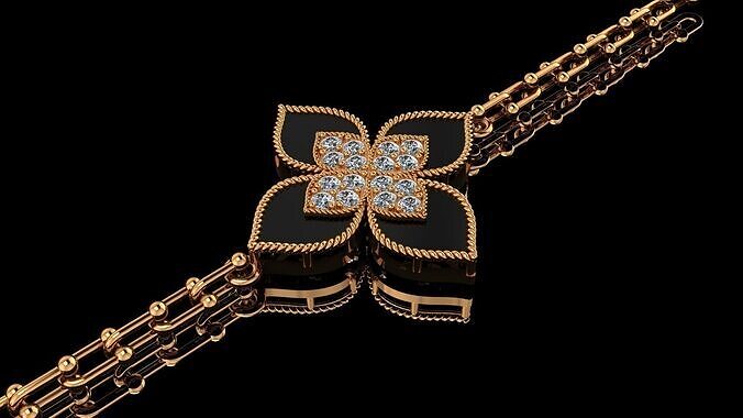 Princess Luminary Bloom Braclete  2gm 3D print model