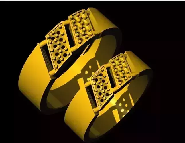 couple band ring 3dm file