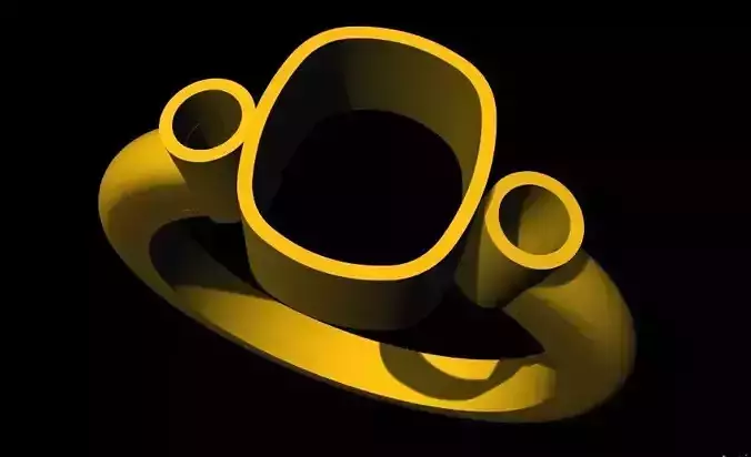 cushion stone ring 3dm file