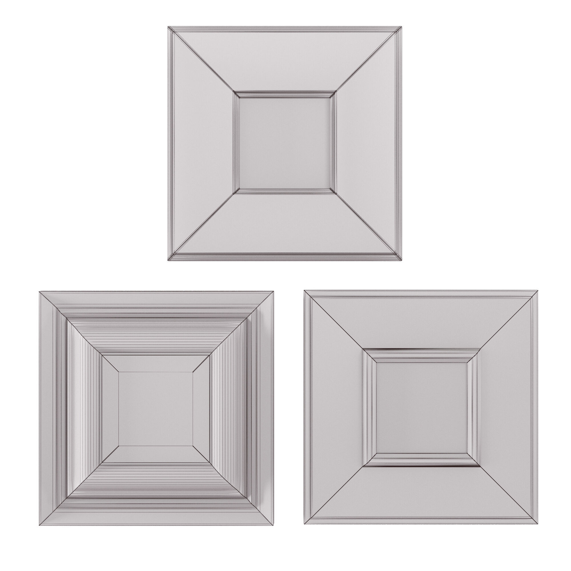 Old painted frames 3D model_7