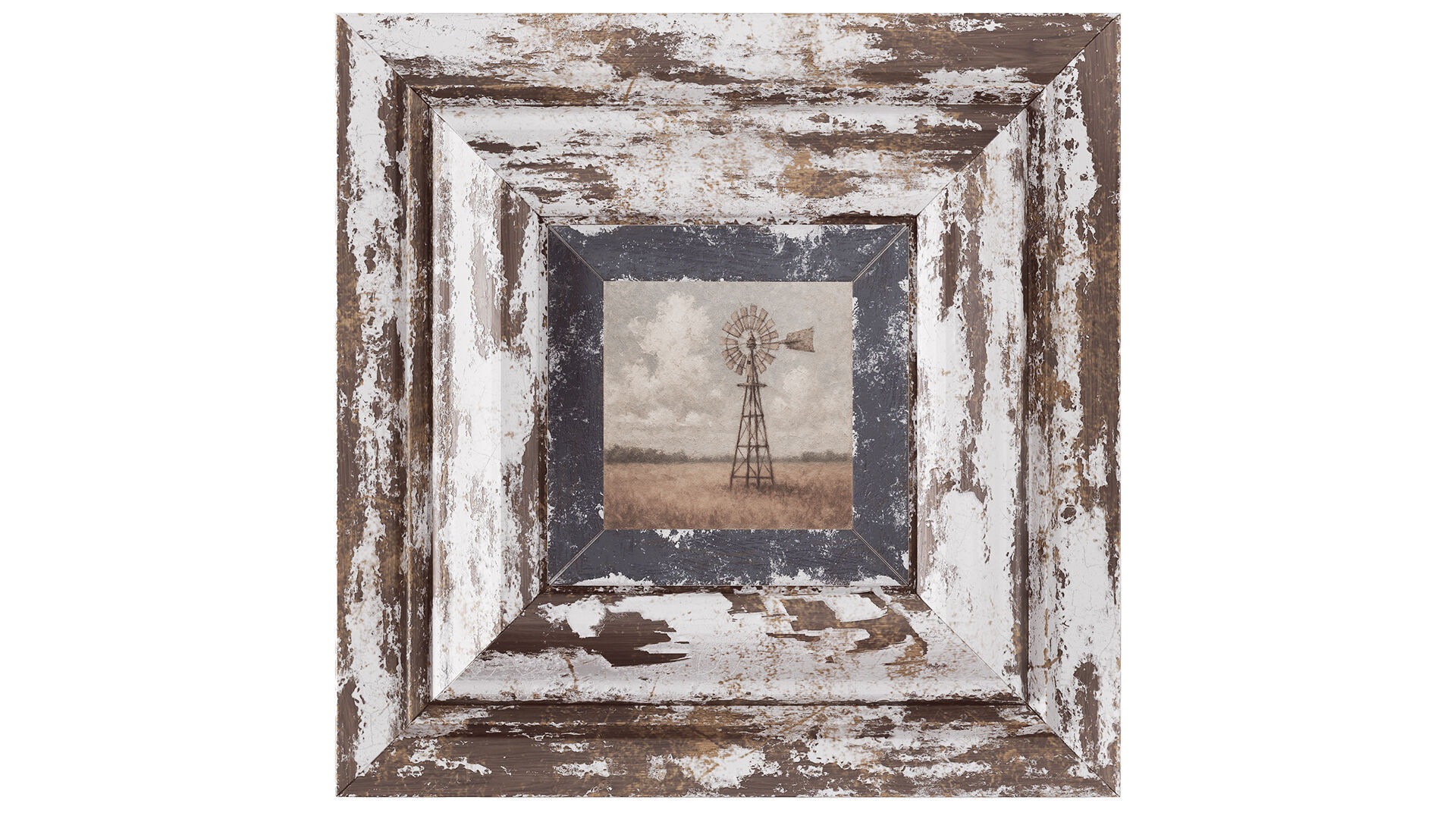 Old painted frames 3D model_3