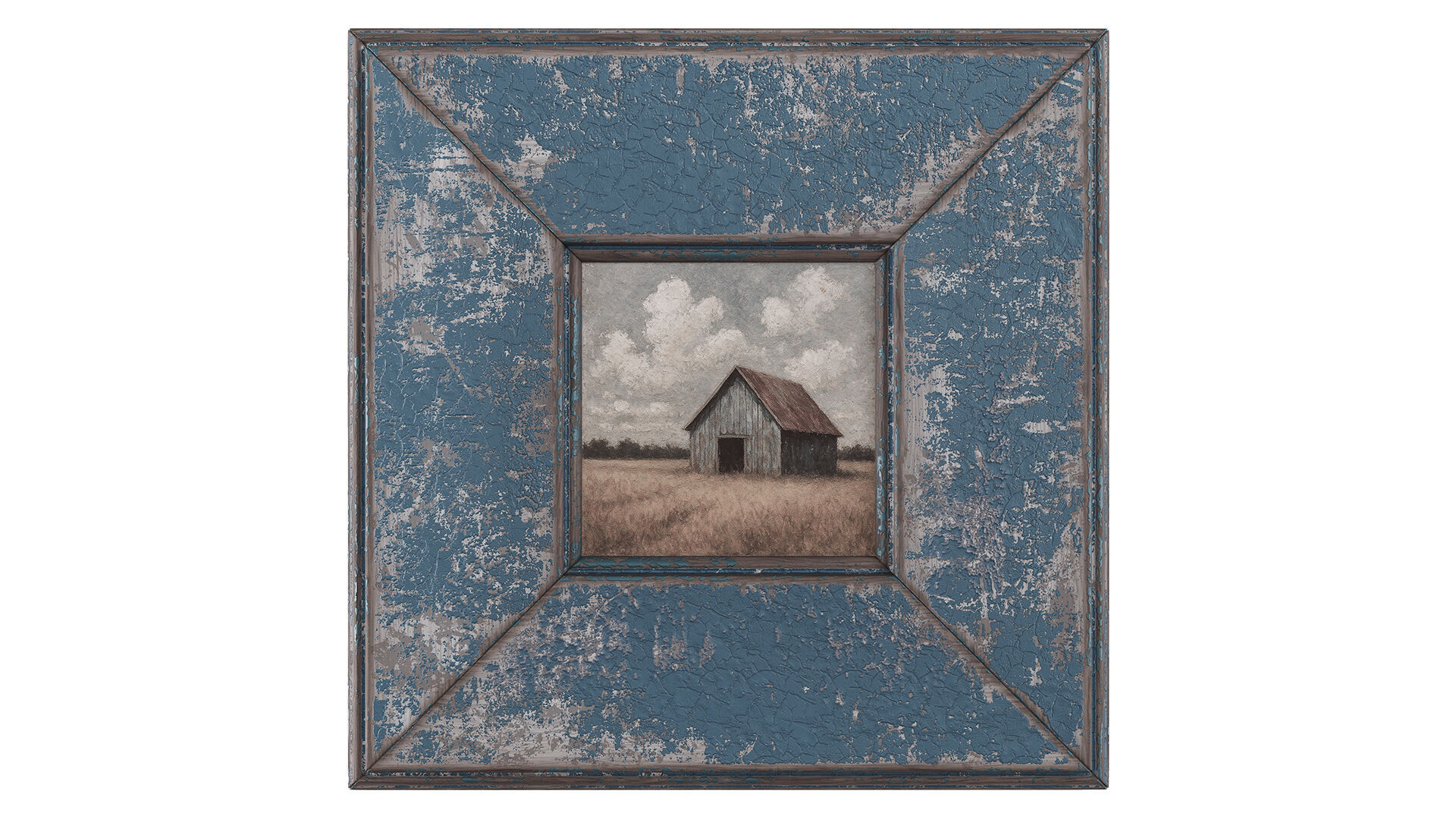 Old painted frames 3D model_1