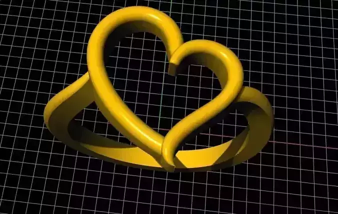 heart ring 3dm file