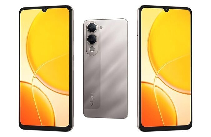 Vivo Y19 5G Titanium Silver 3D model