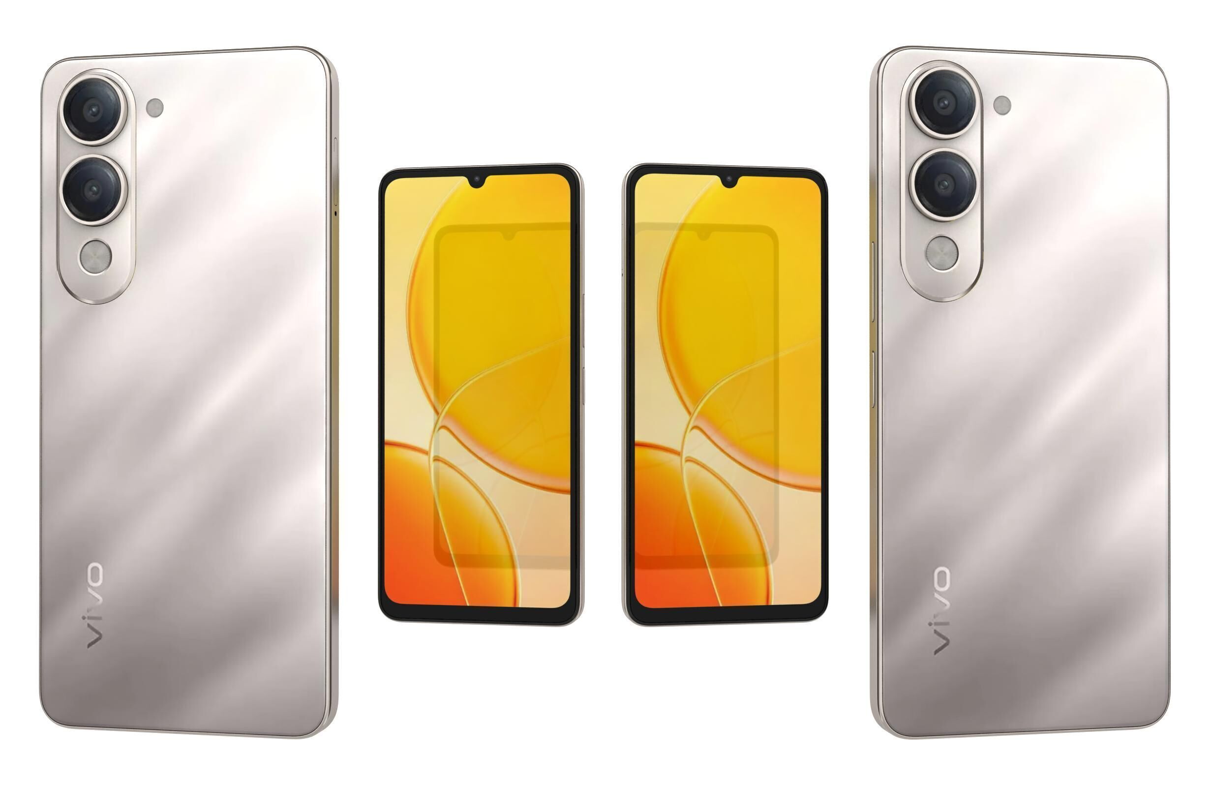 Vivo Y19 5G Titanium Silver 3D model_4