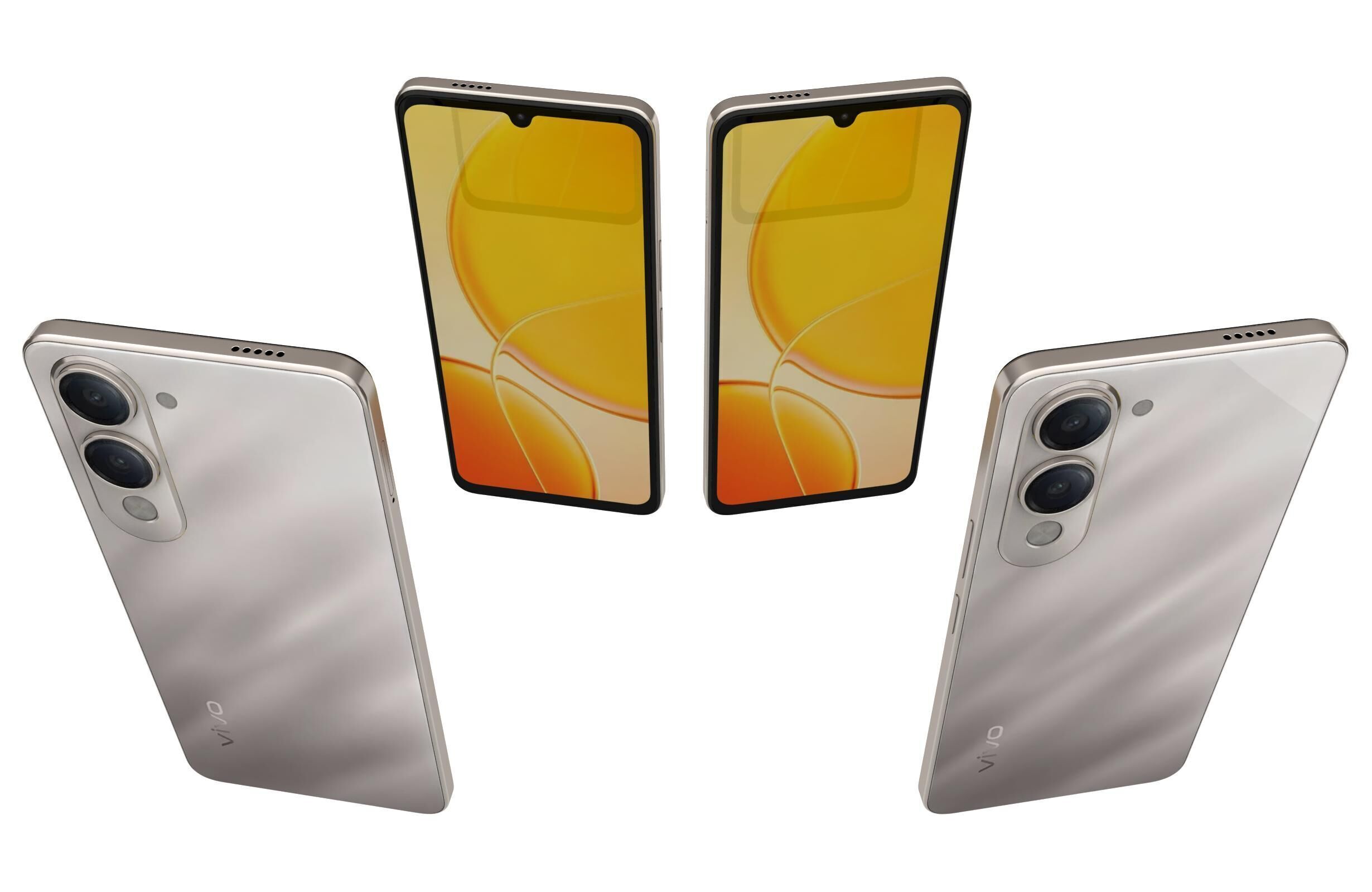 Vivo Y19 5G Titanium Silver 3D model_3