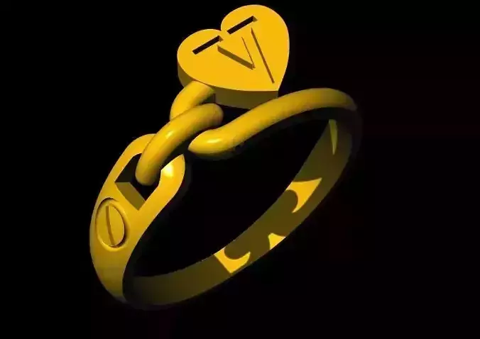 heart ring 3dm file