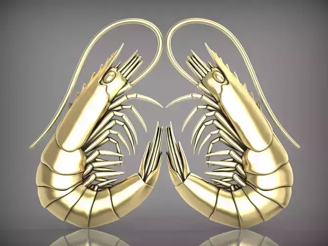 Reliefs shrimp V02 3D print model