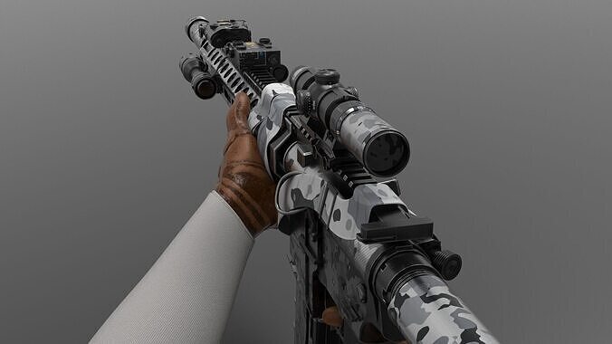 m4 Tactical Fps - Tps Low-poly 3D model