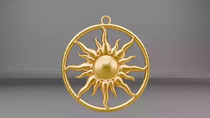 SUN GOLD PENDENT 